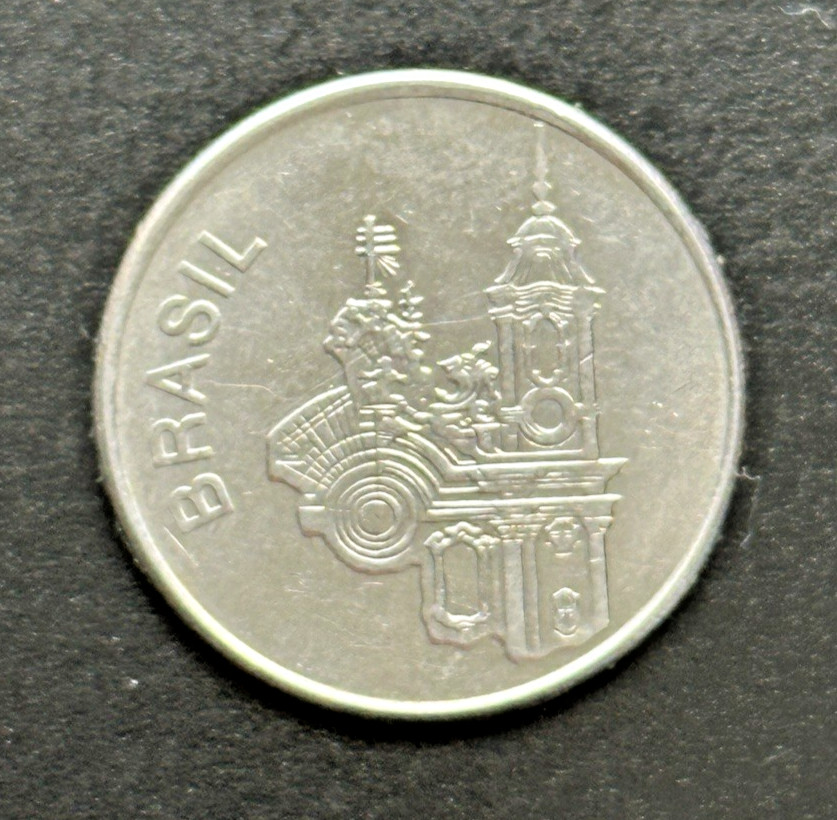 1984 Brazil 20 Cruzeiros Coin KM#593.1 São Francisco de Assis Church