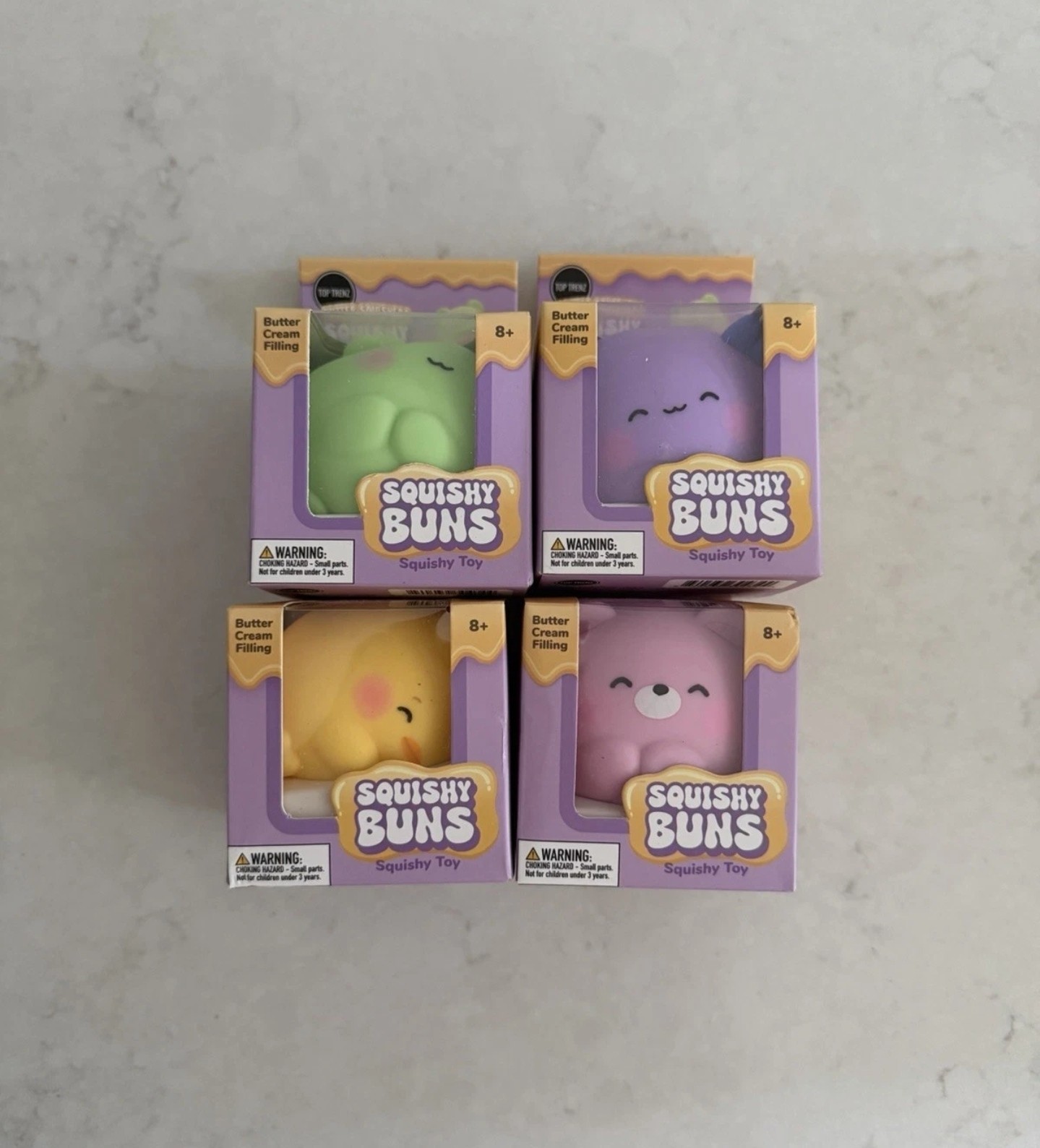 Top Trenz Butter Squishers Squishy Buns Duck Axolotl Frog Bear Lot Set of 4 New Top Trenz Butter Squishers Squishy Buns Duck Axolotl Frog Bear Lot Set of 4 New