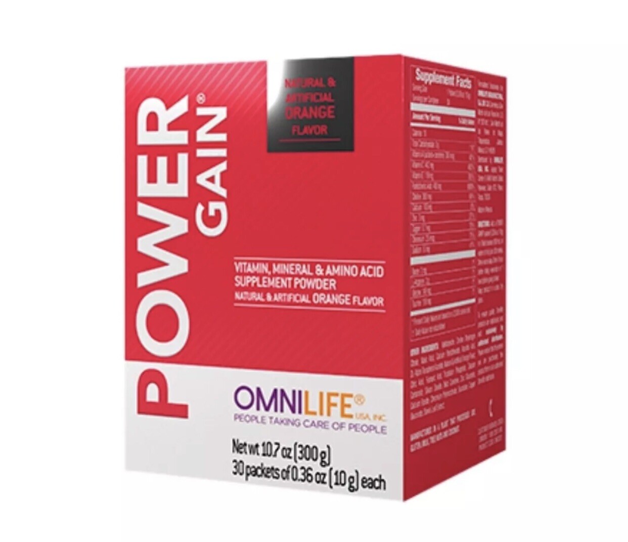 power gain OMNILIFE. Caja con 30 sobres 300 g