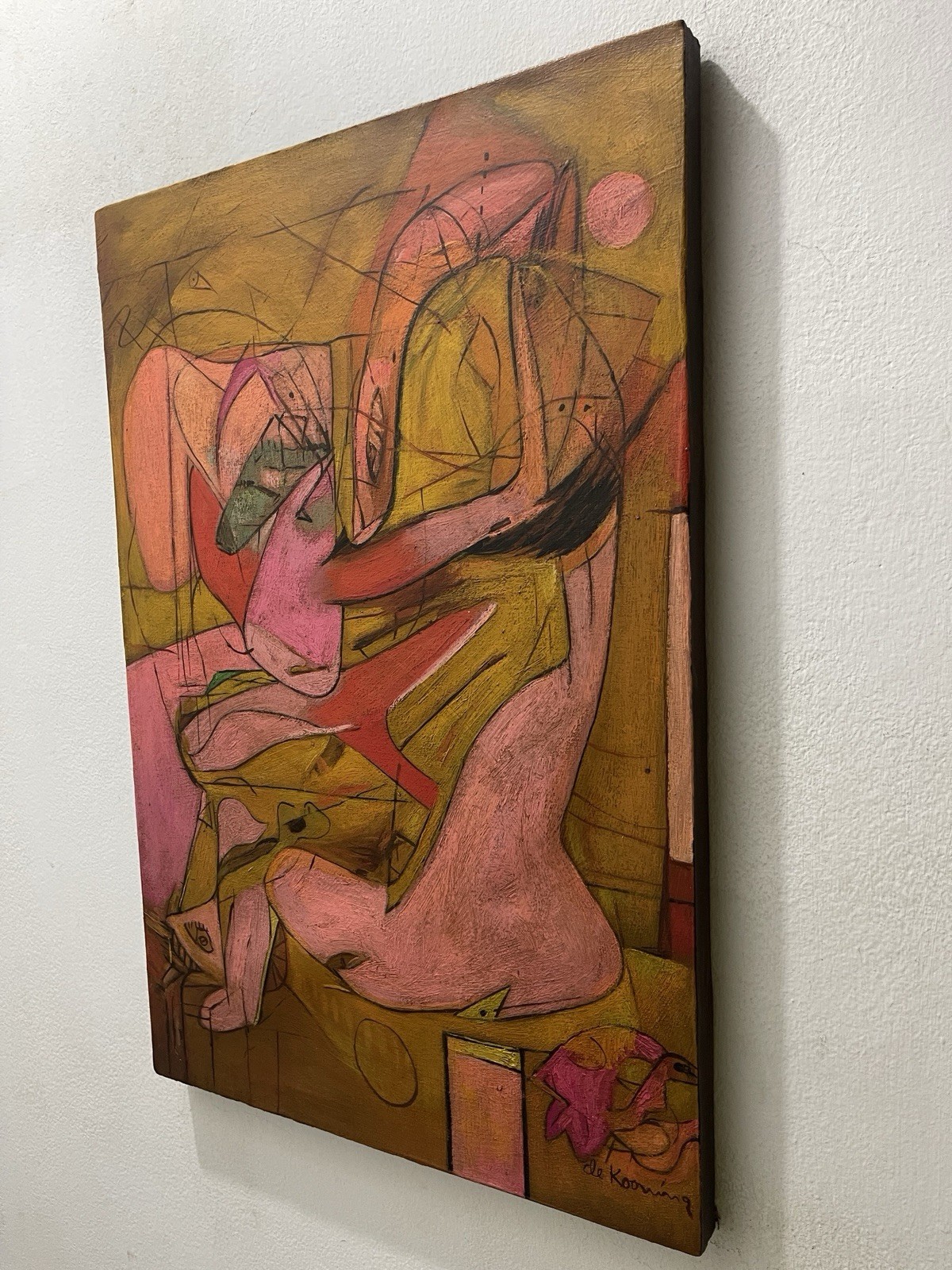 Willem de Kooning oil painting on canvas signed