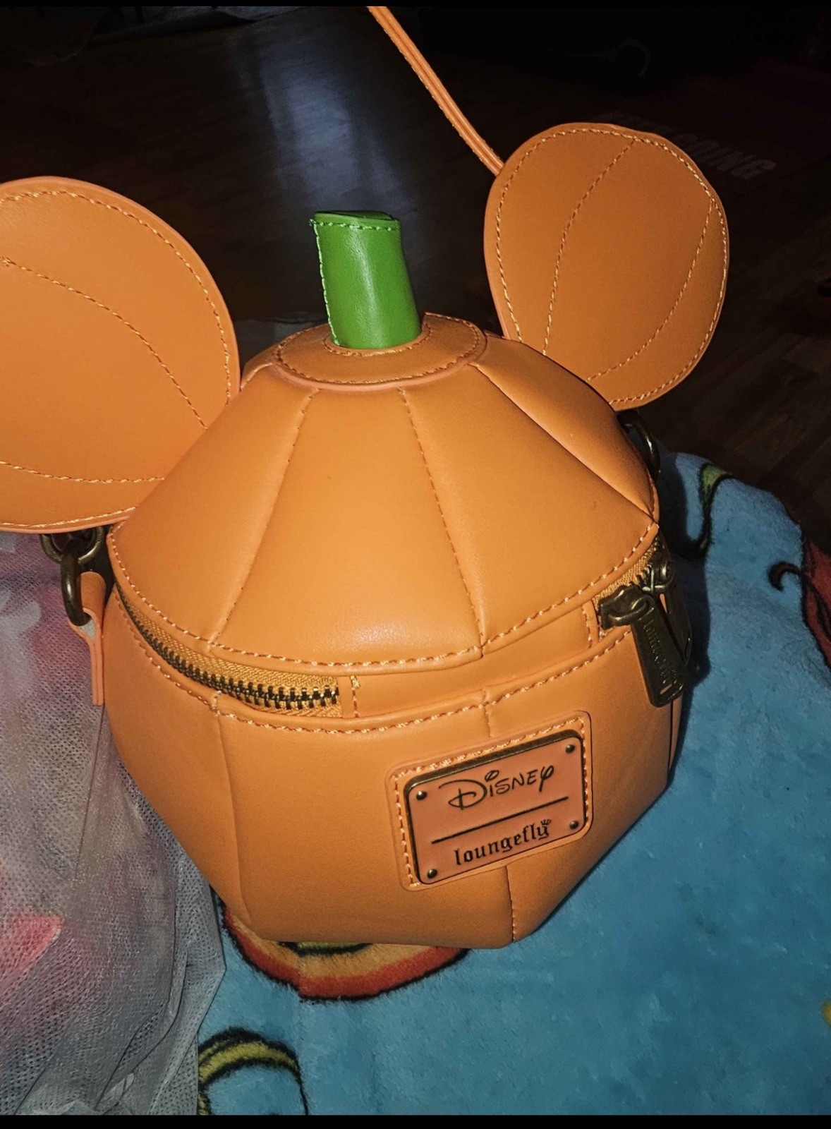 Loungefly Disney Mickey Mouse Mick-O-Lantern Halloween Crossbody Purse bag