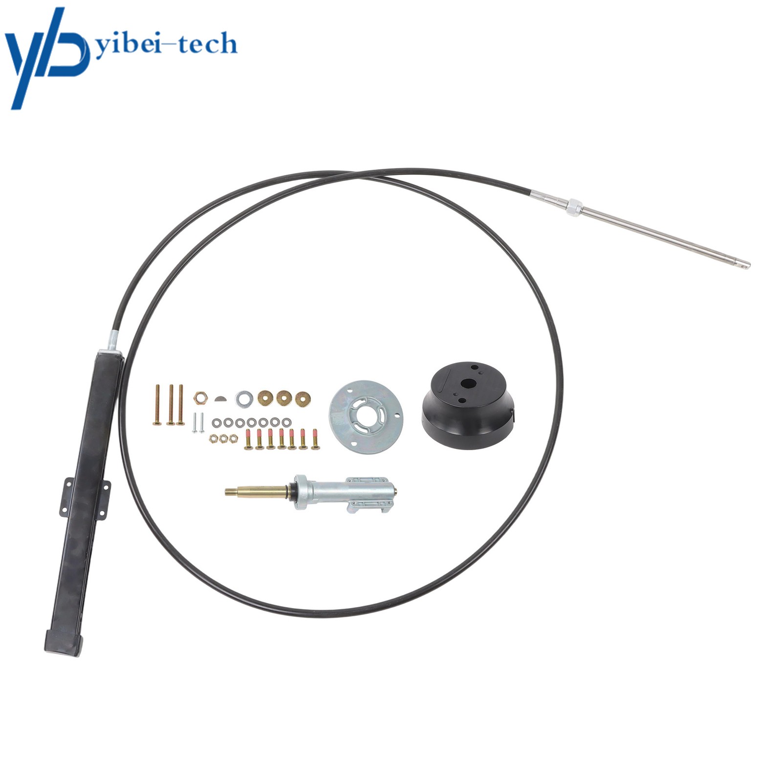SS14112 For SeaStar Back Mount Rack & Pinion 12ft Marine Boat Steering Cable Kit