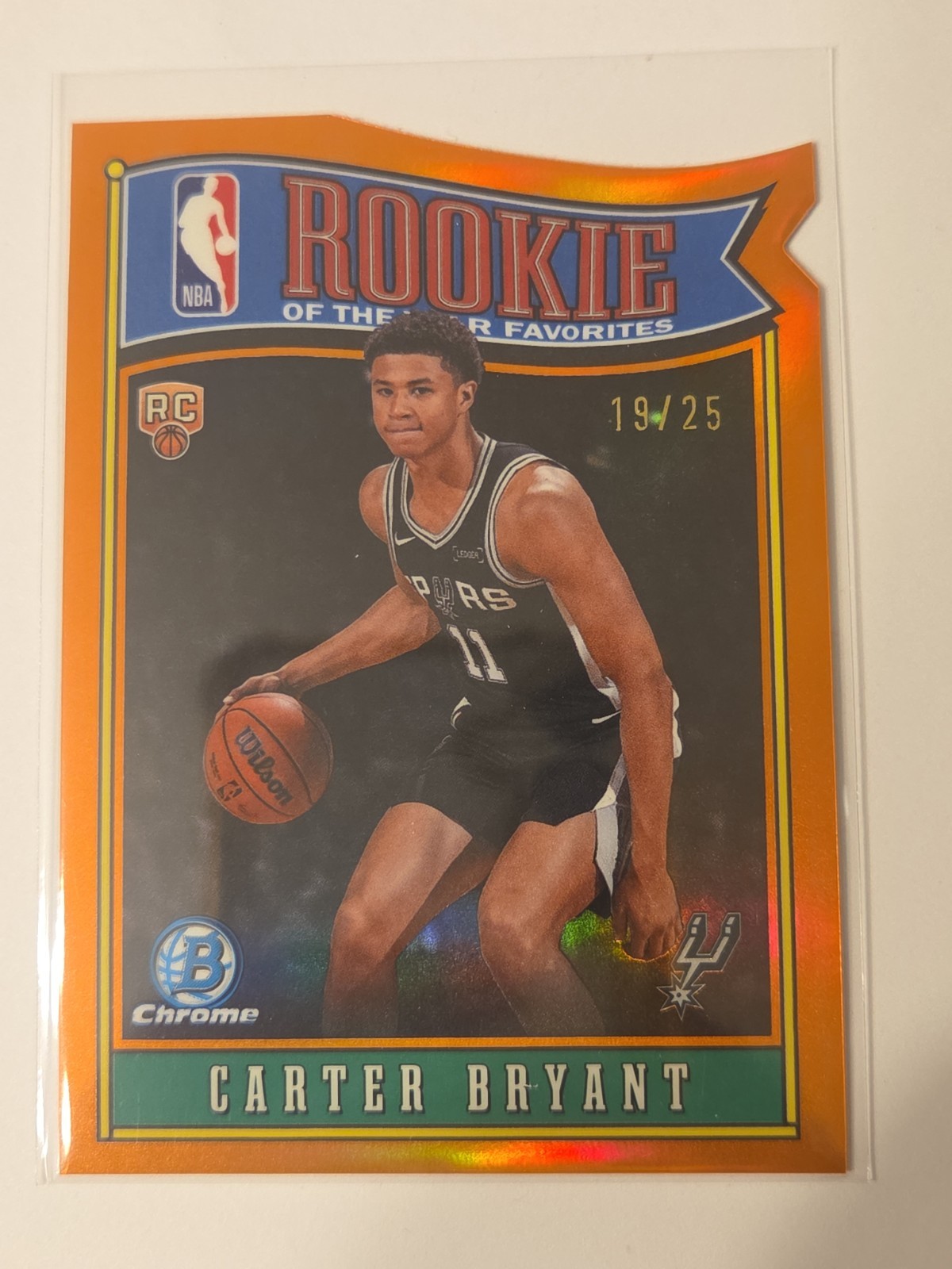 2025/2026 Bowman Carter Bryant Orange ROY Favorites #d 19/25