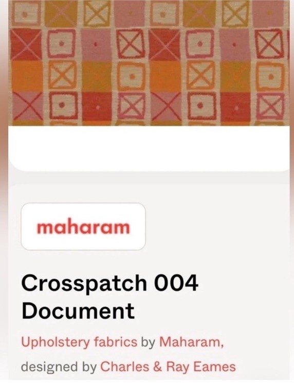 Maharam Crosspatch (004 Document) Upholstery Fabric.  PRICED PER YARD.