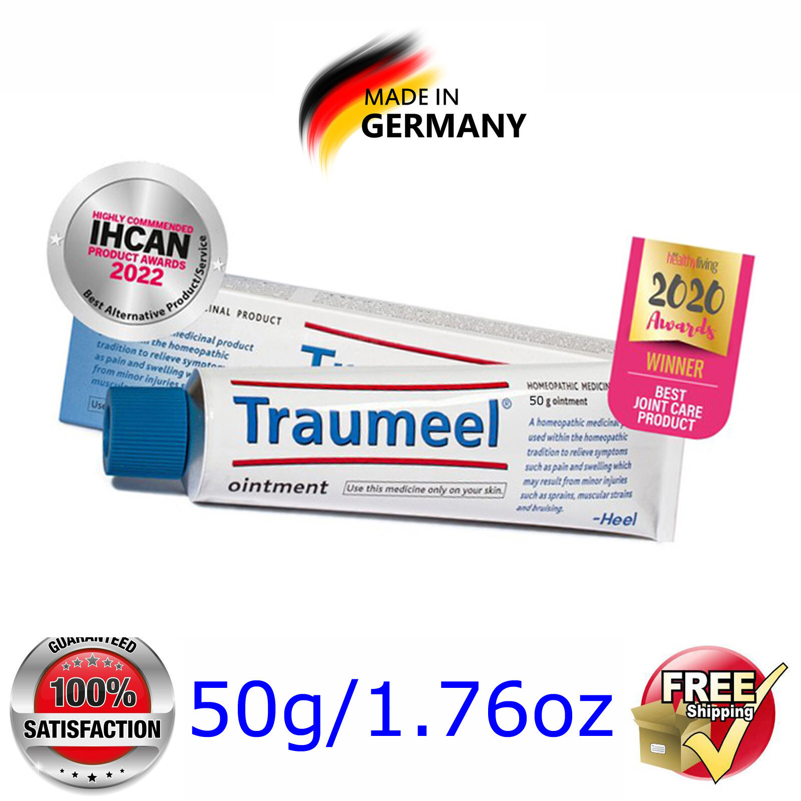 Traumeel S @ Original Anti-Inflammatory Ointment Pain-Cream 50g/1.76oz 12/2030