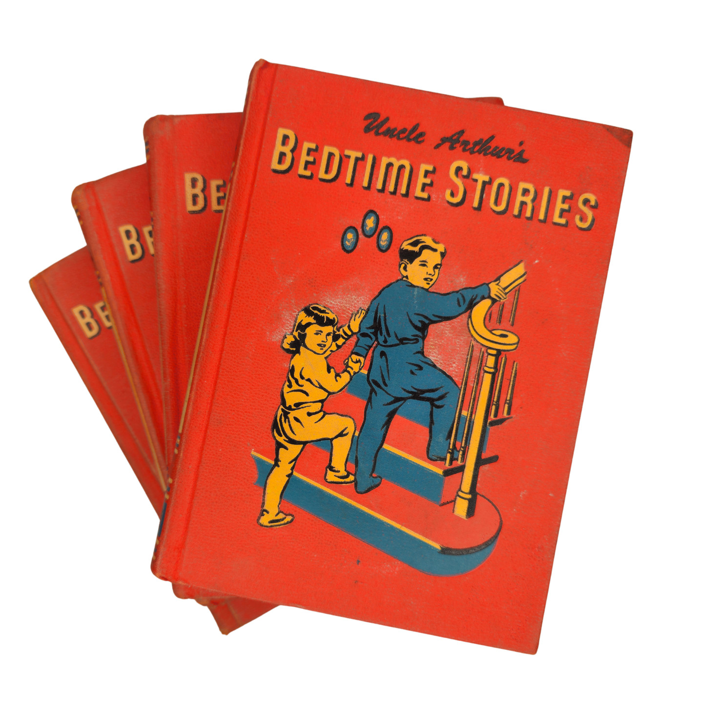 Vintage Uncle Arthur\'s Bedtime Stories 4-Book Hardcover Set Illustrated VOL 1-4