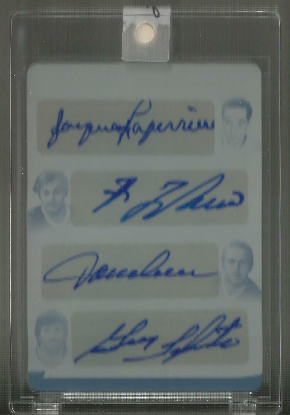 Leaf Ultimate Laperriere Lafleur Lemaire Lapointe Quad Auto Printing Plate 1 / 1