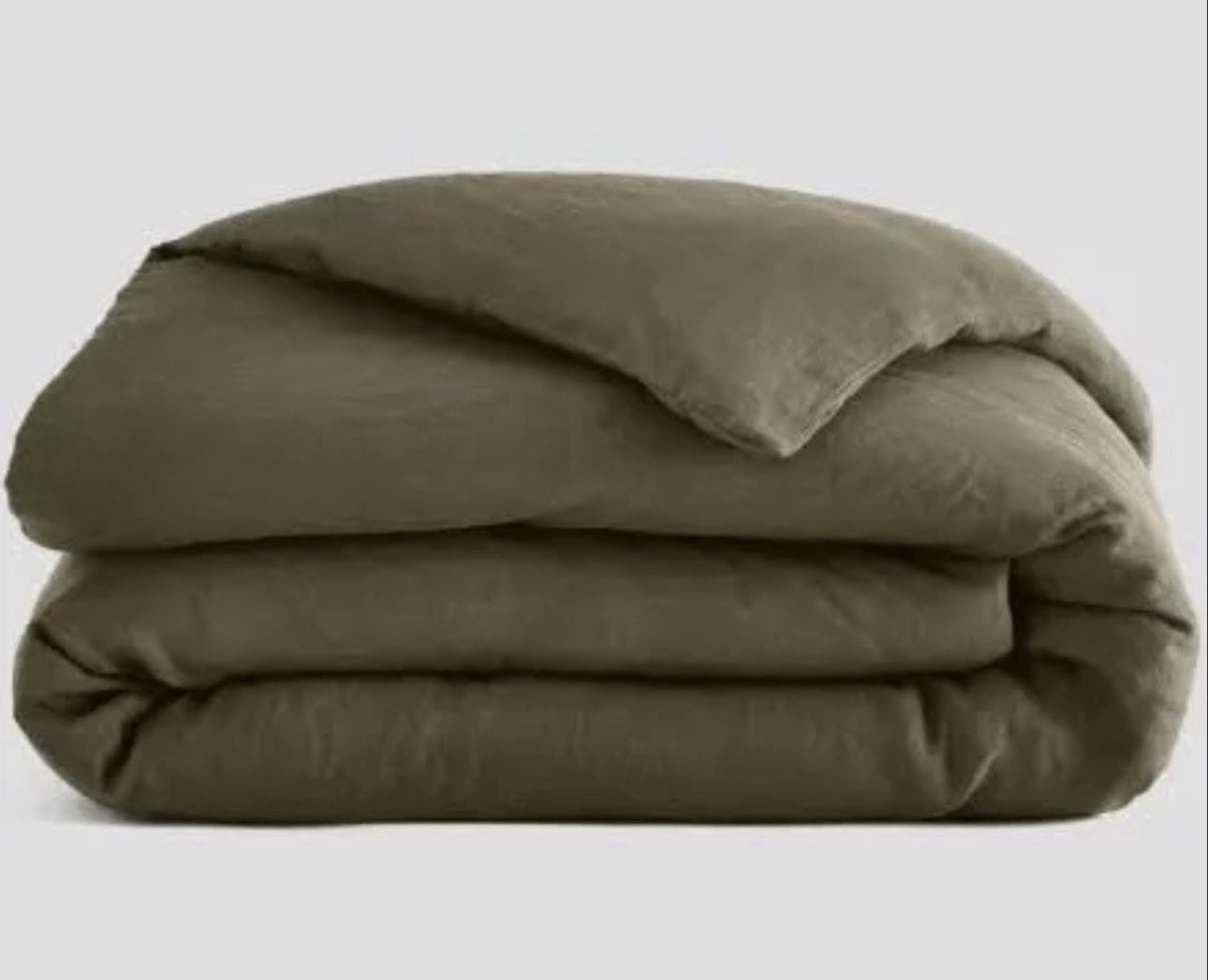 New Quince European 100% Linen Duvet Cover Dust Olive Full Queen New Quince European 100% Linen Duvet Cover Dust Olive Full Queen