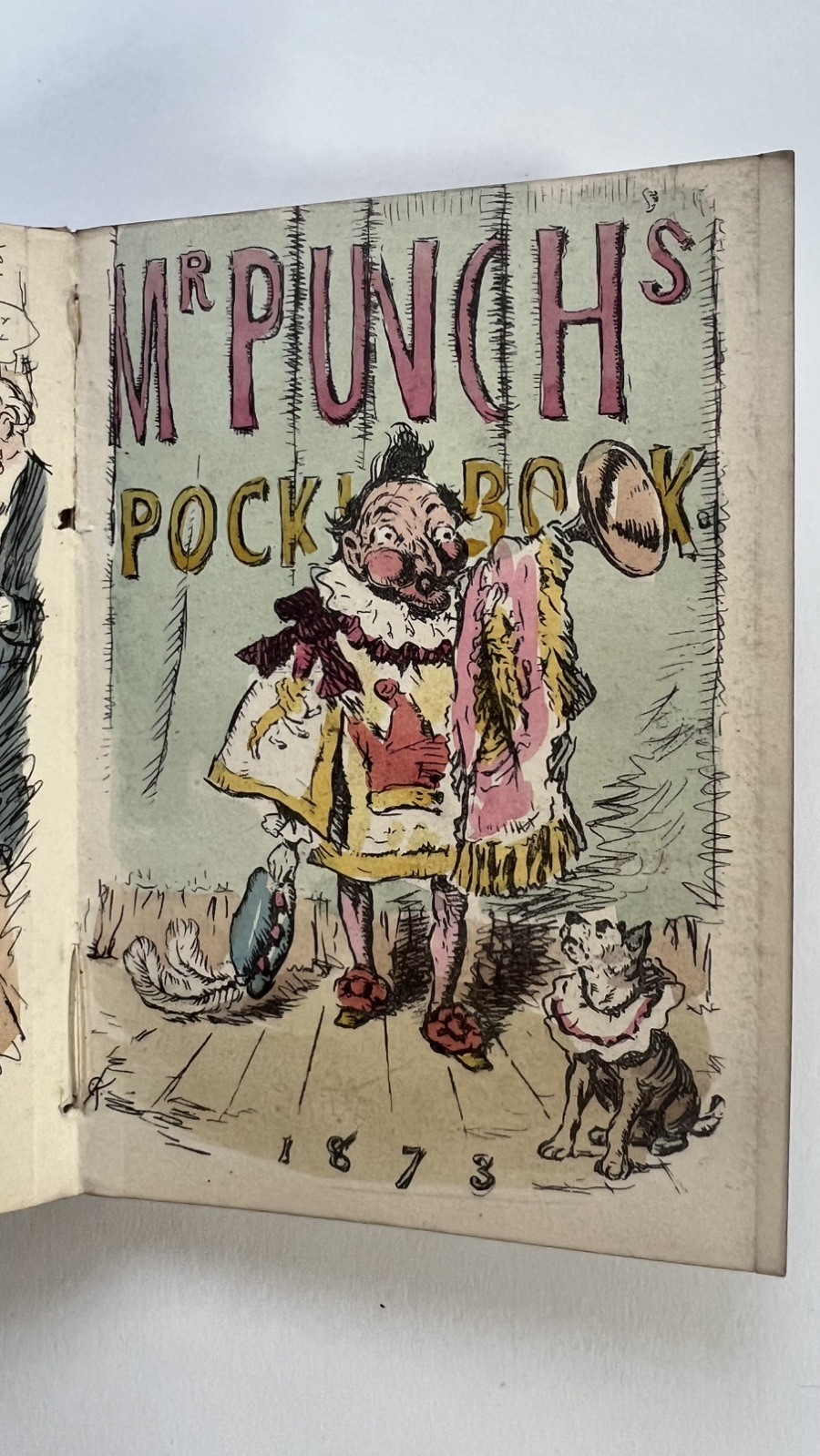  Mr Punch’s Pocket Books 1873–1875 – Original Coloured Fold-Out Cartoons 