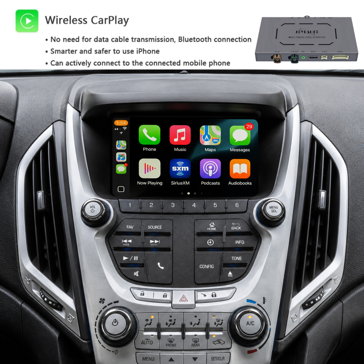Chevrolet/Chevy Equinox 2010-2017 Mylink wireless apple carplay android auto Kit