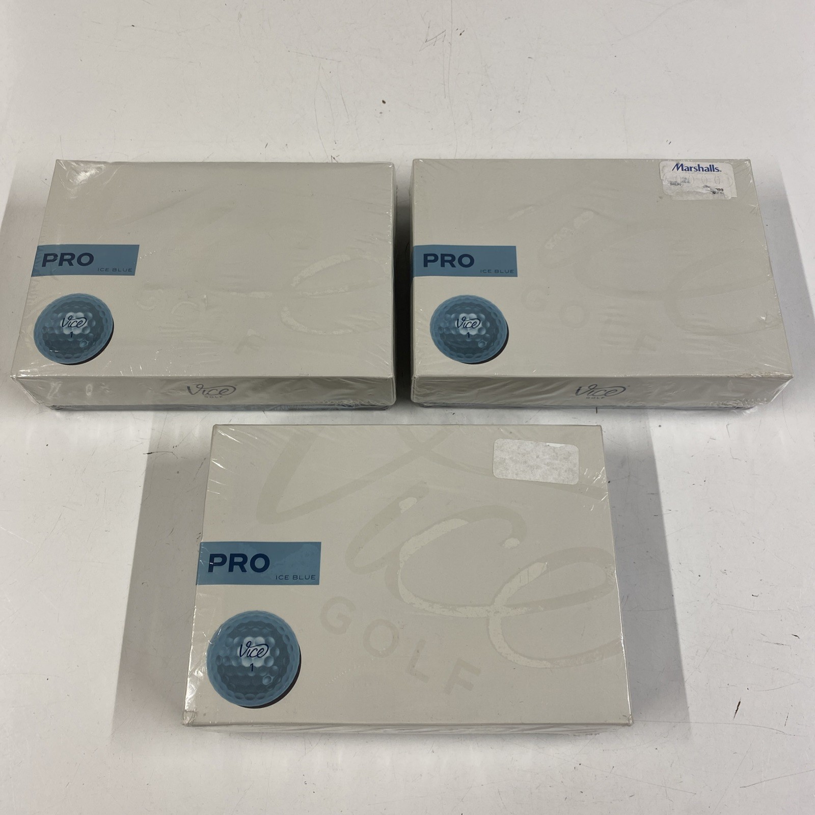 LOT x36 VICE Pro Ice Blue Golf Balls  Discontinued 3 Dozen SEALED Box Sleeves