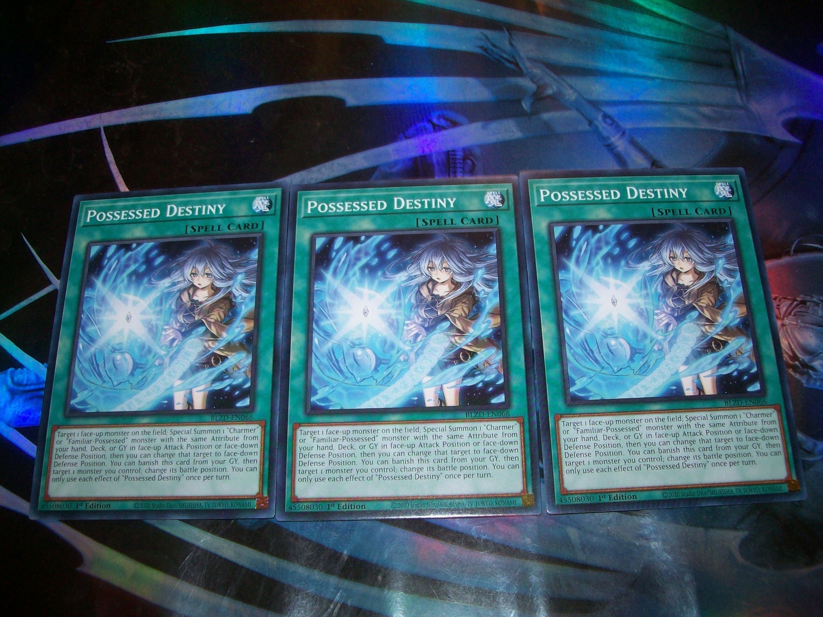 3x Possessed Destiny 1st Edition Common BLZD-EN066 Yu-Gi-Oh