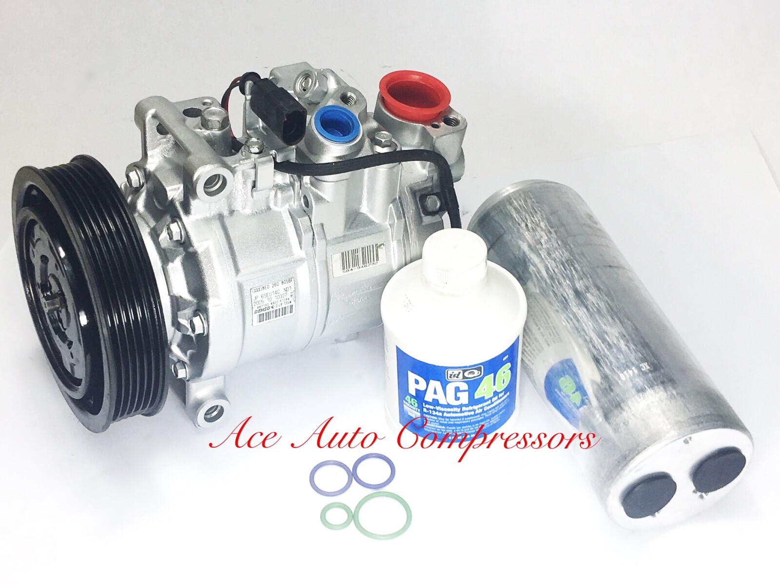 2006-2011 AUDI A6; 2005-2009 A6 Quattro 3.2L OEM GENUINE REMAN A/C COMPRESSOR.