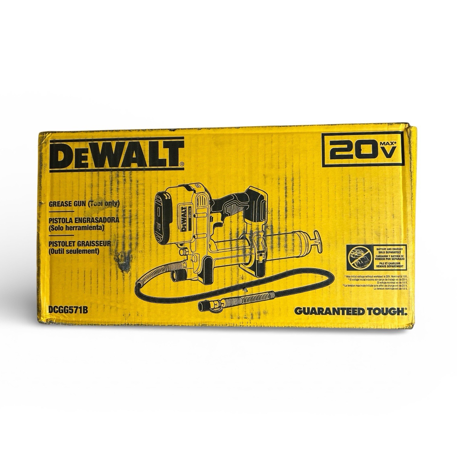 DEWALT DCGG571B 20V MAX Cordless 10,000 PSI Variable Speed Grease Gun -Tool Only
