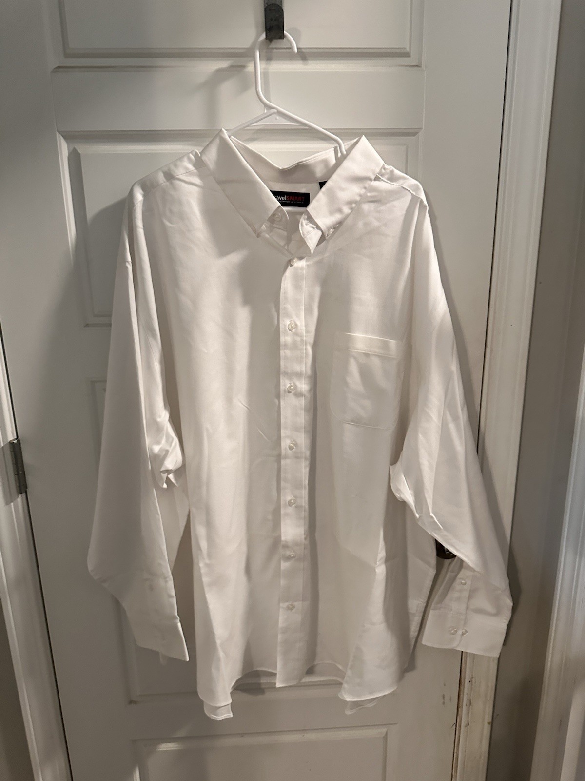 TravelSmart Roundtree & York 4XB Men’s Longs Sleeve White Dress Shirt