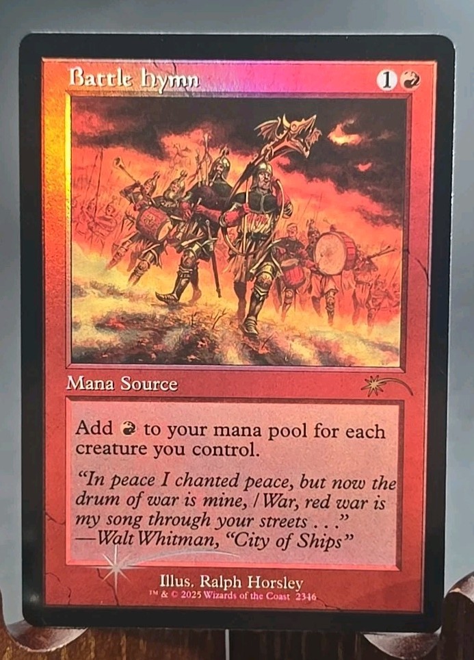 Battle Hymn (2346) Secret Lair Drop MTG Foil Near Mint 