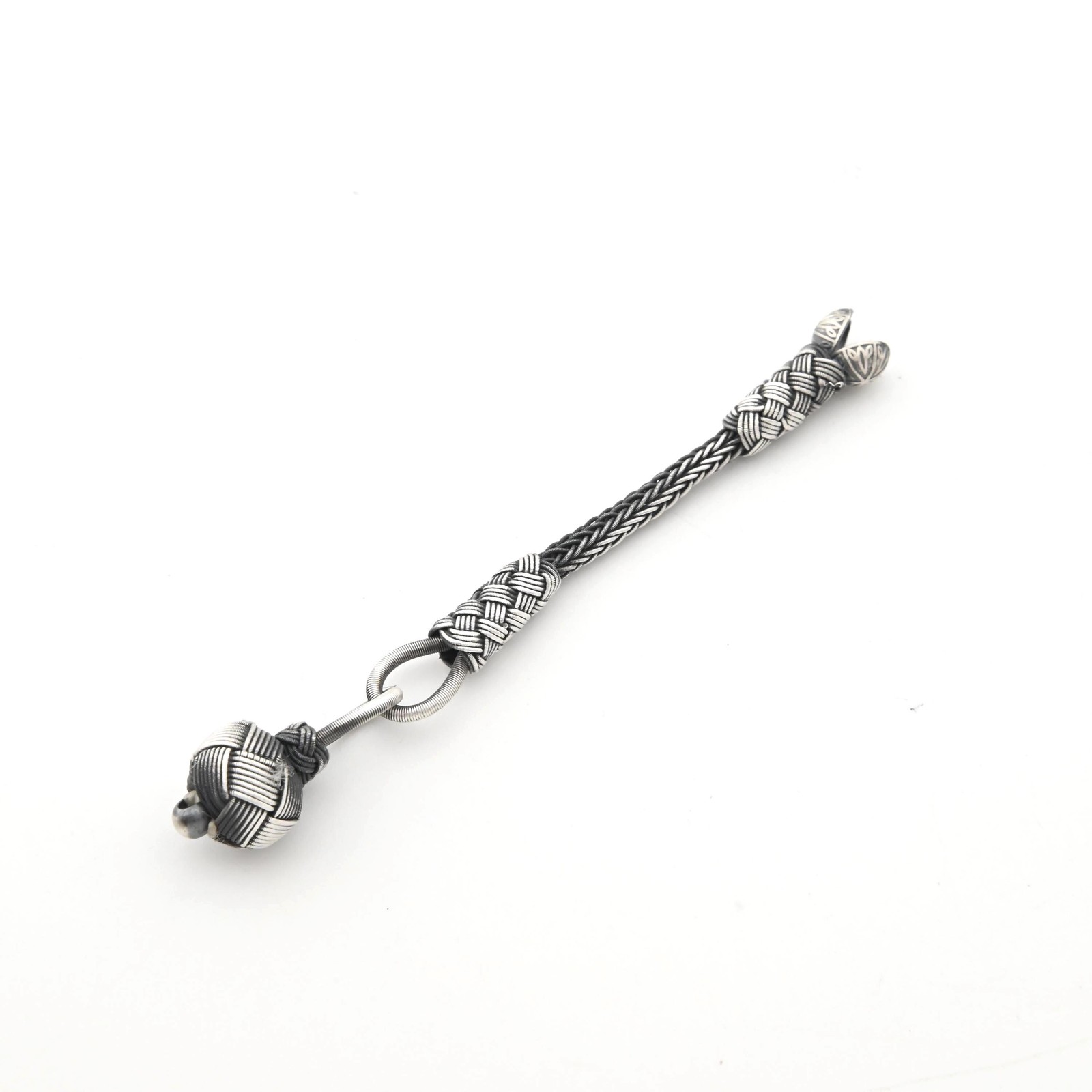 Short Trabzon kazaz hand-knitted Metal tassel 1000 silver for make Tasbih 730218