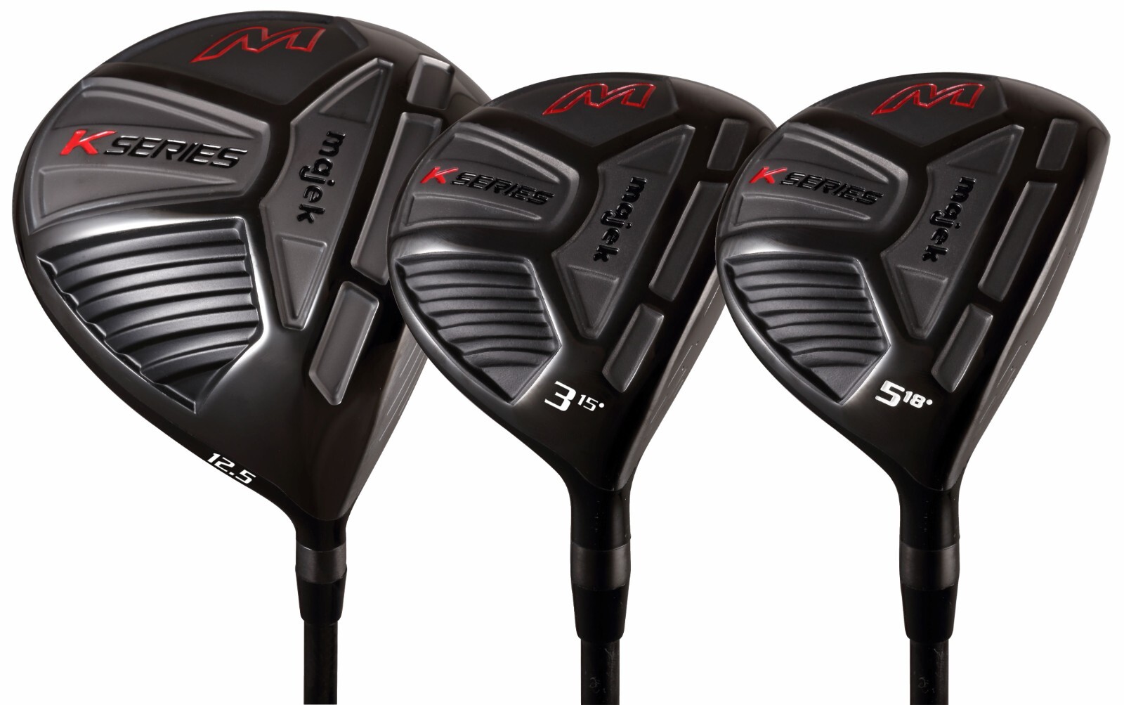Men\'s Majek K-Series 460cc 12.5° Driver and 3 5 Wood Set, Stiff Flex Graphite Men\'s Majek K-Series 460cc 12.5° Driver and 3 5 Wood Set, Stiff Flex Graphite