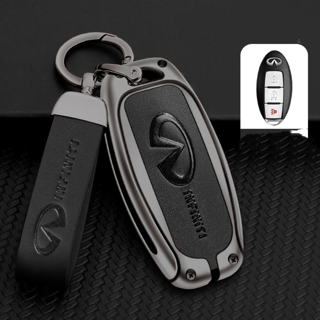 New Metal Key Fob Case For INFINITI Q50 Q60 QX50 QX55 QX60 Accessories New Metal Key Fob Case For INFINITI Q50 Q60 QX50 QX55 QX60 Accessories