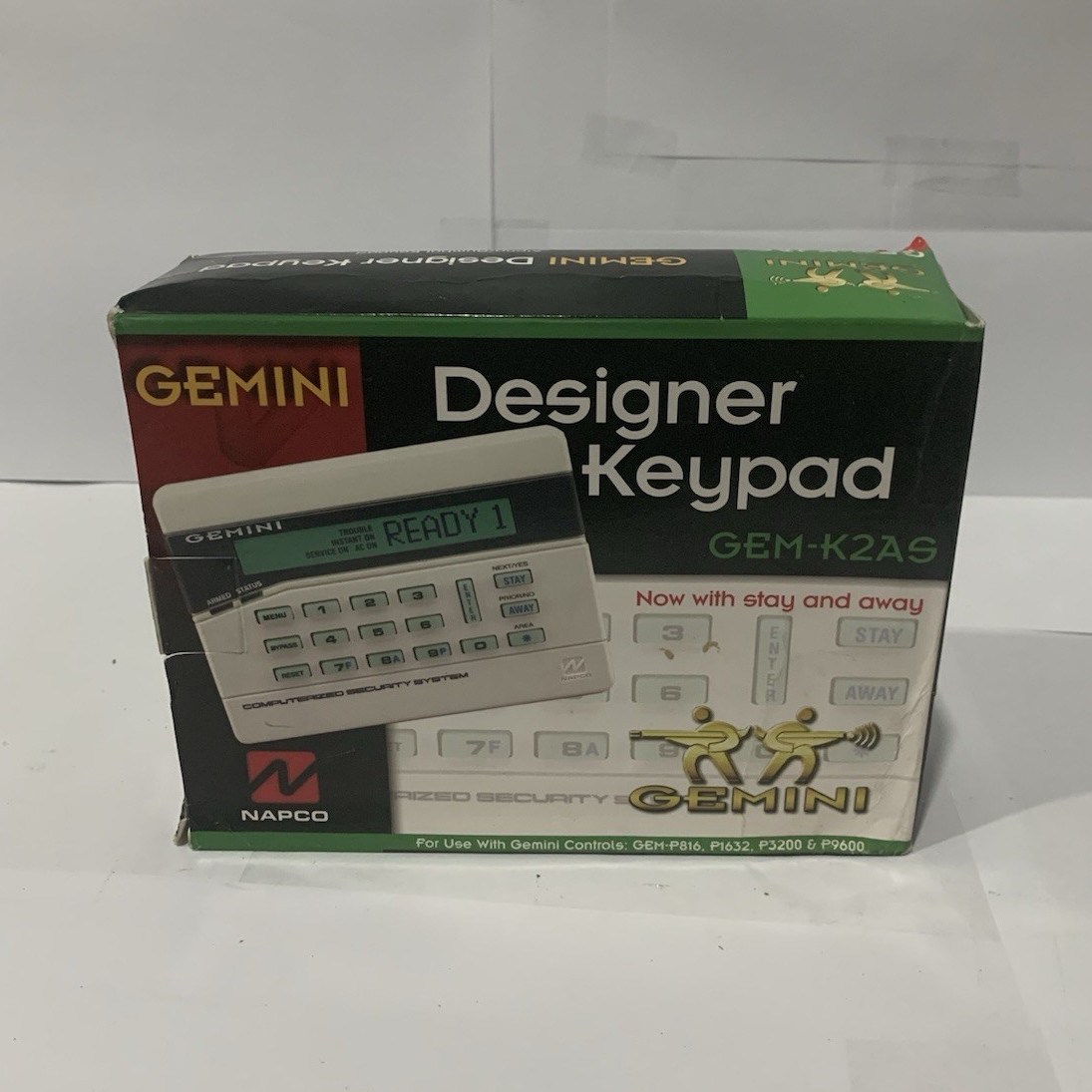 Napco Gemini GEM-K2AS Designer Alarm Keypad Alpha/Symbol Control Panel Napco Gemini GEM-K2AS Designer Alarm Keypad Alpha/Symbol Control Panel