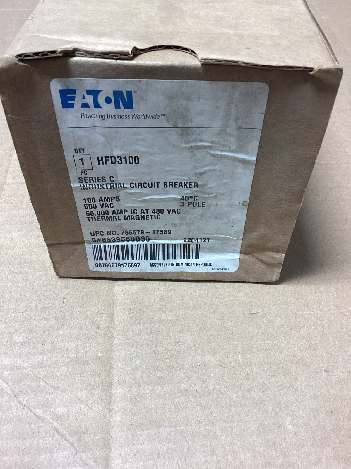 Eaton HFD3100 NIB Eaton HFD3100 NIB