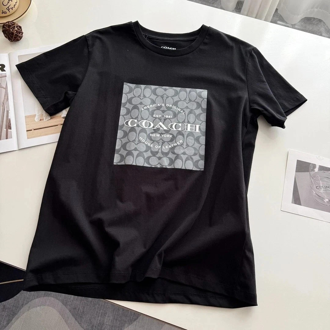 Unisex White Black T-Shirt Cotton Summer HOT ITEM