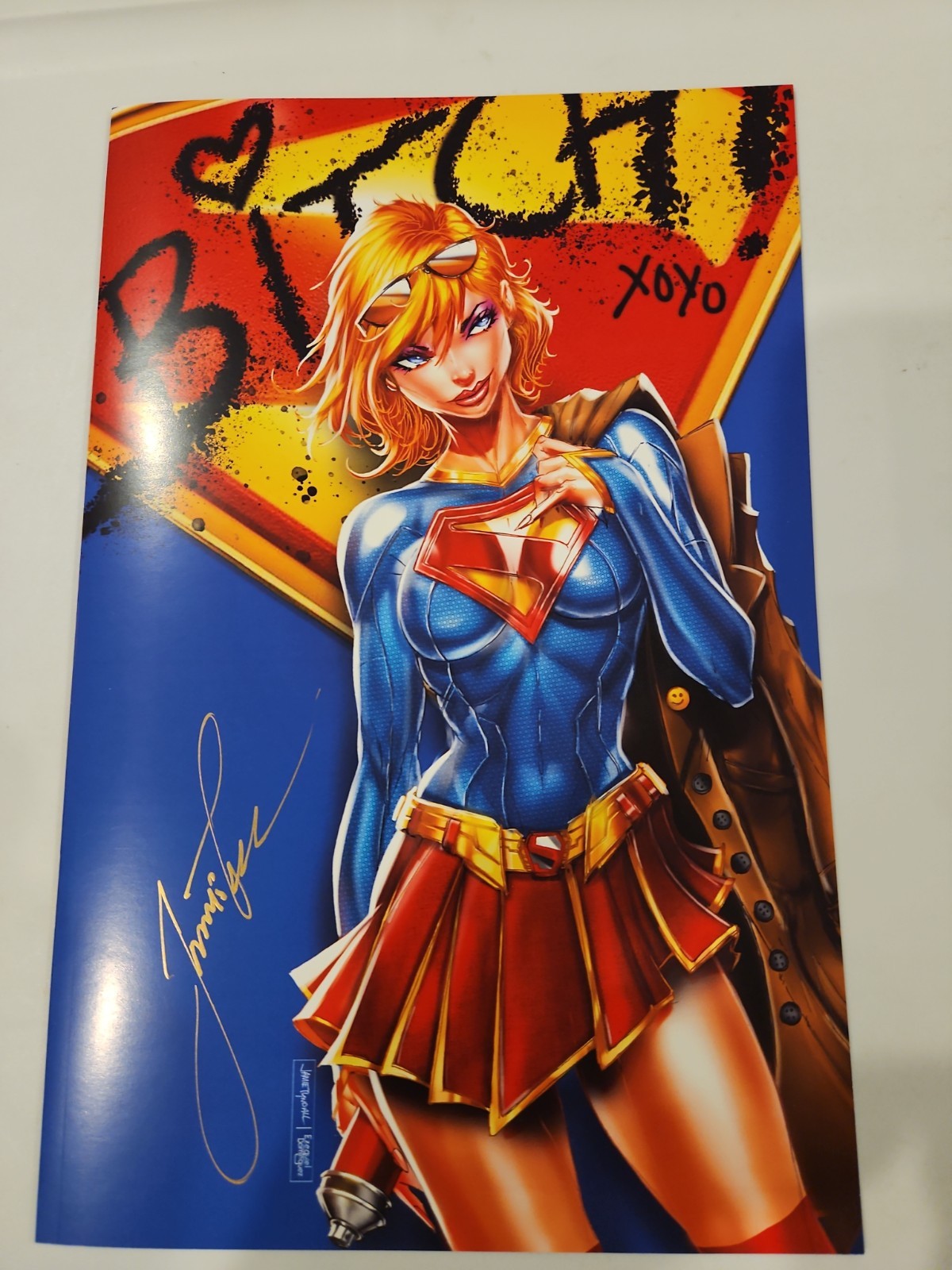 White Widow #3 Jamie Tyndall Supergirl Variant Cover Signed w/ COA