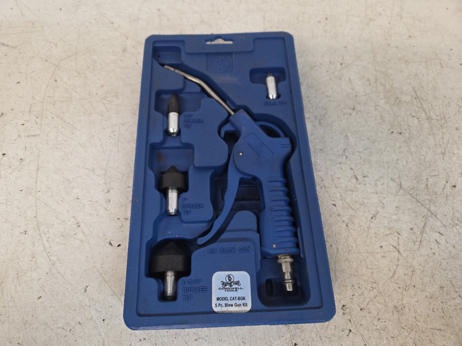 Used Cornwell Tools 5-piece Blow Gun Kit CAT-BGK CATBGKA