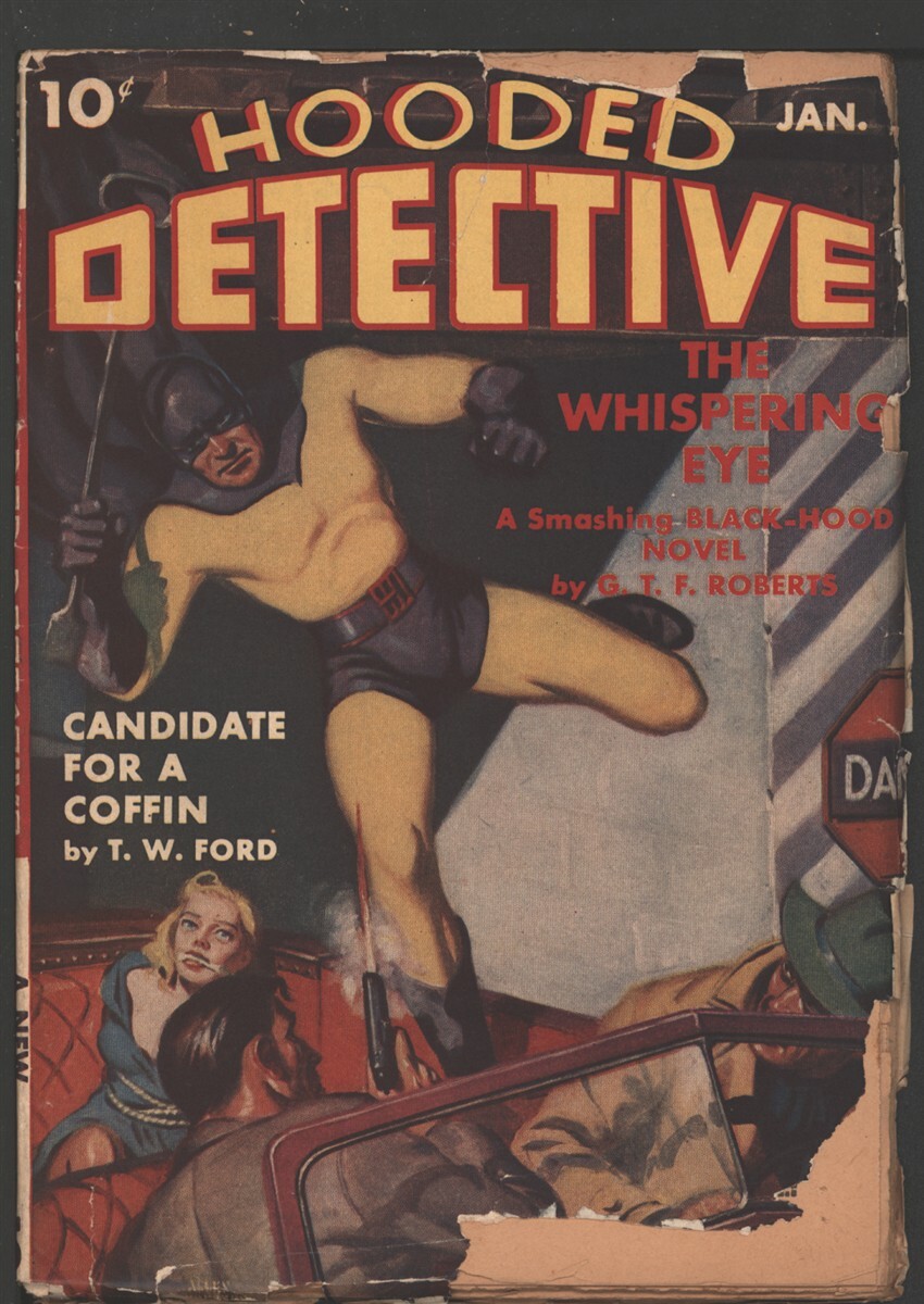 Hooded Detective1942 January. GGA cover by Allen Anderson