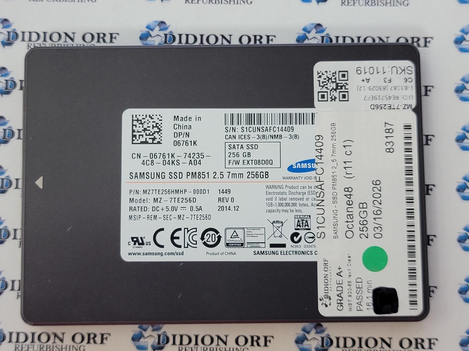 SAMSUNG PM851 256GB 2.5\
