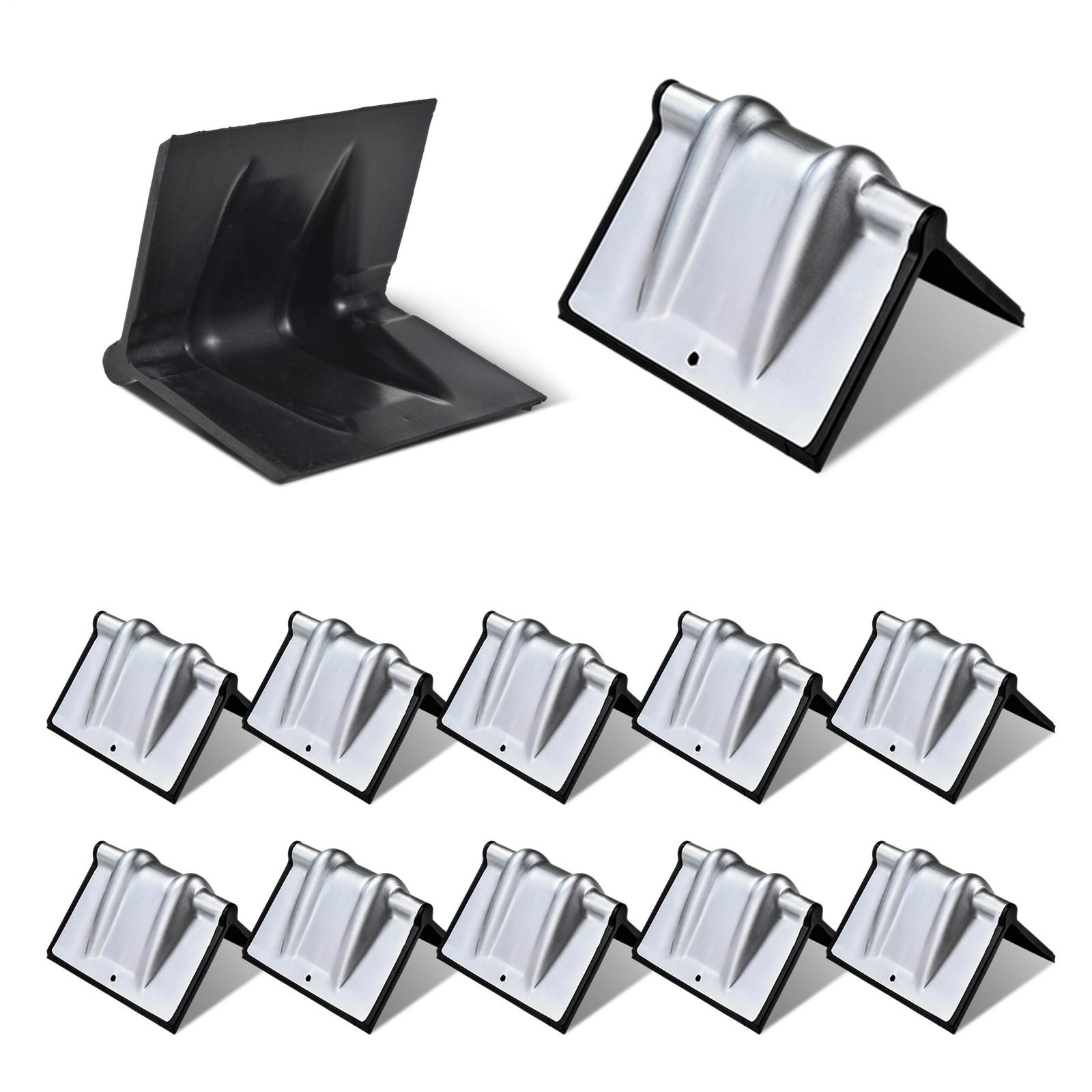 10Pcs Steel Edge Protector W/Rubber Edge Guard For Box Truck Cargo Shipping