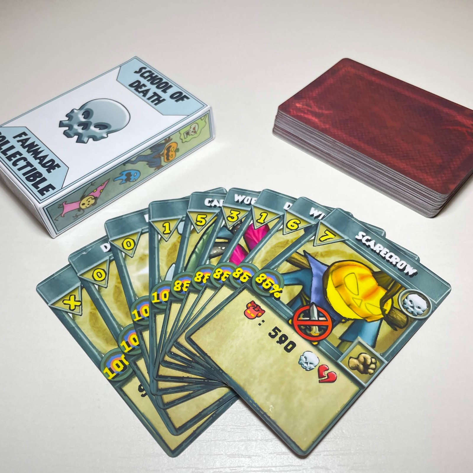 Wizard101 Handmade Collectible Death Card Deck | 40 Cards | 