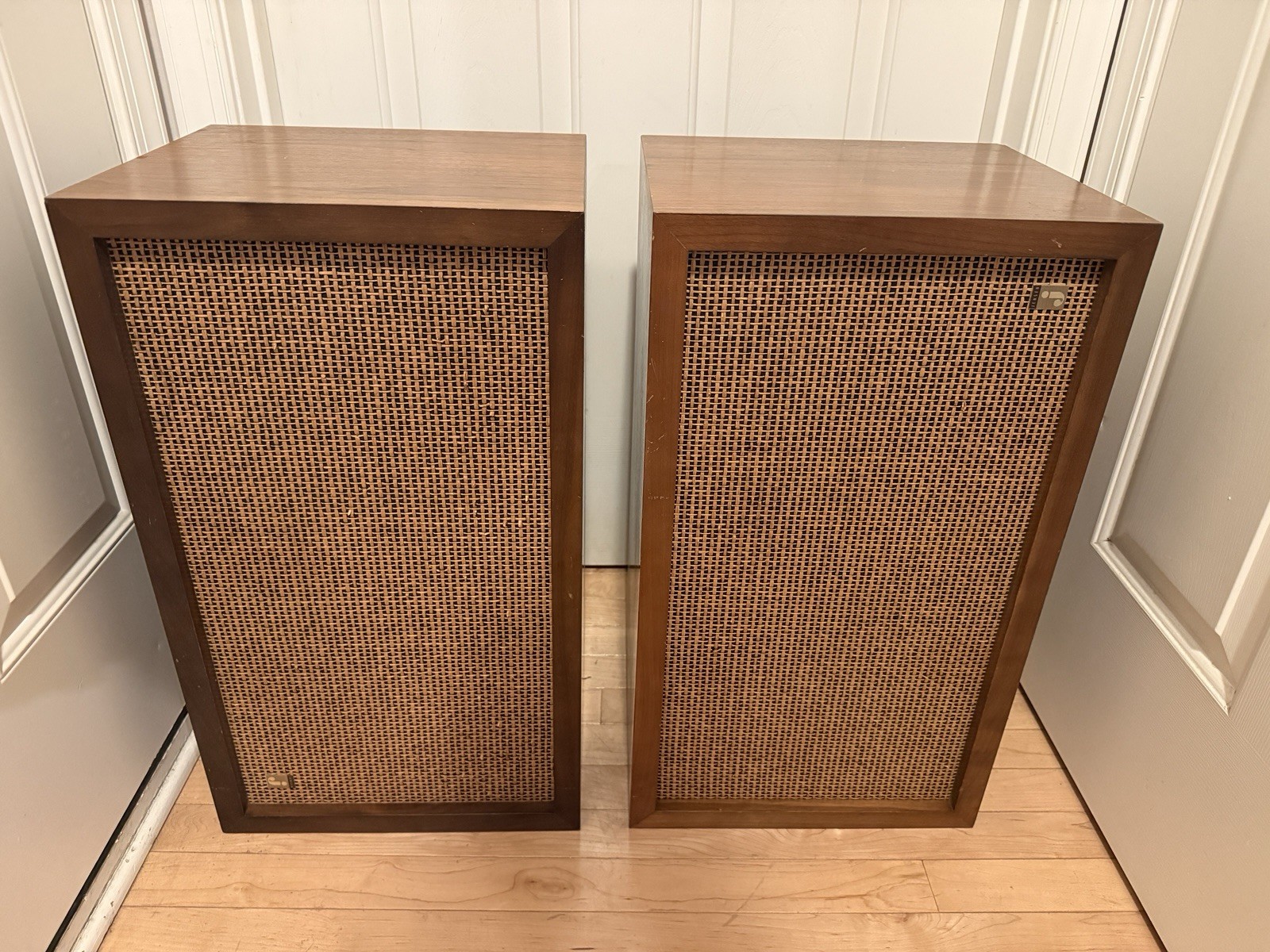 💙Rare Jensen Vintage Large Heavy  Speakers Audiophile Wood Cabinets Model TF-3A