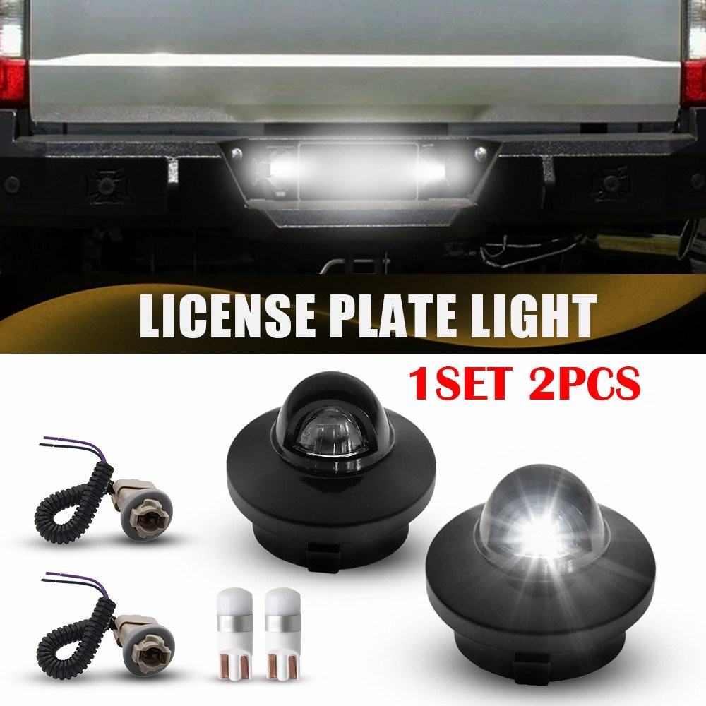 2-20X License Plate Light Housing Socket Bulb for Ford F-250 F-350 F-450 F-550 K