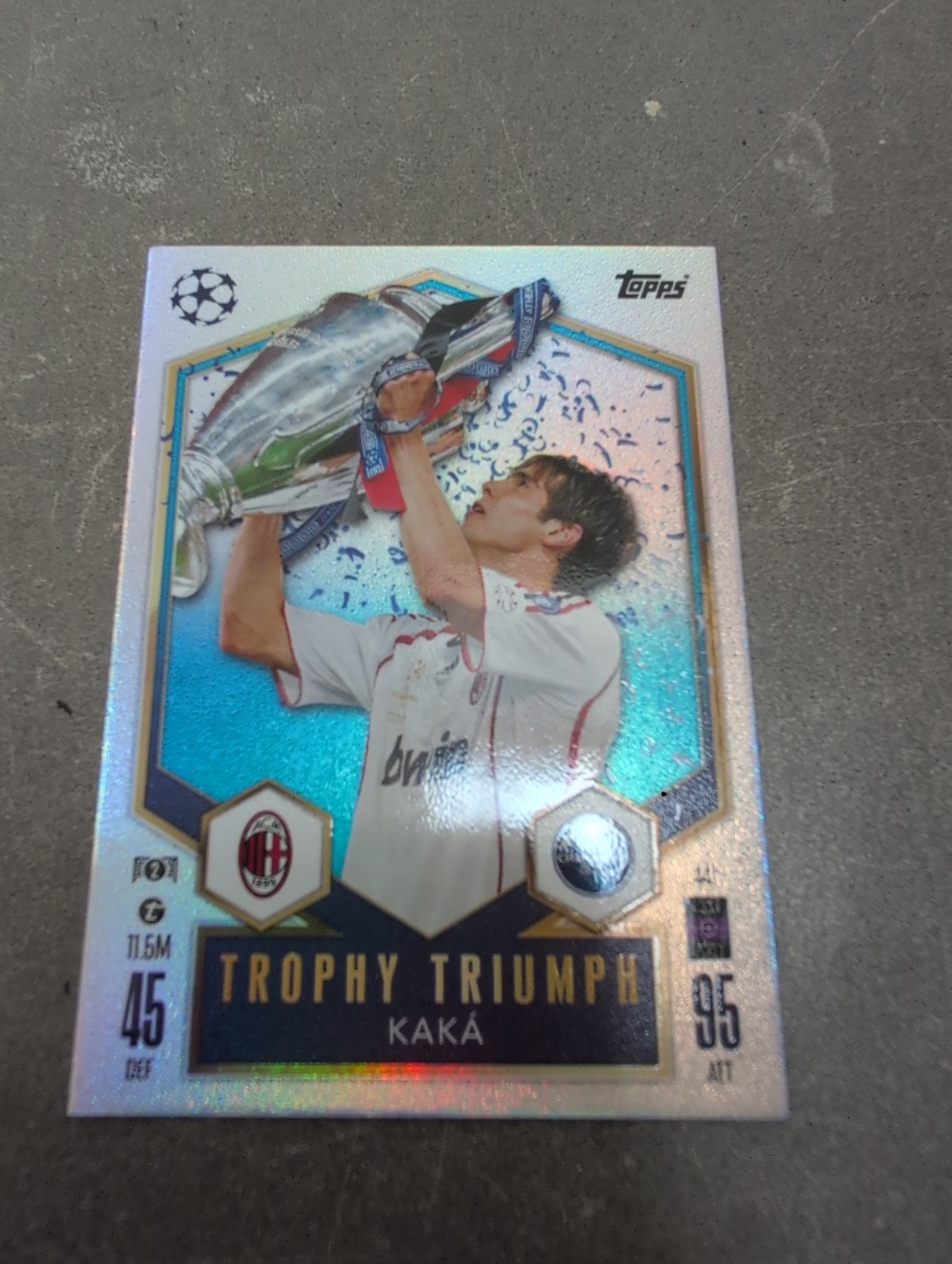 2024-25 Topps Match Attax  Kaka TROPHY TRIUMPH #441 HOLO FOIL