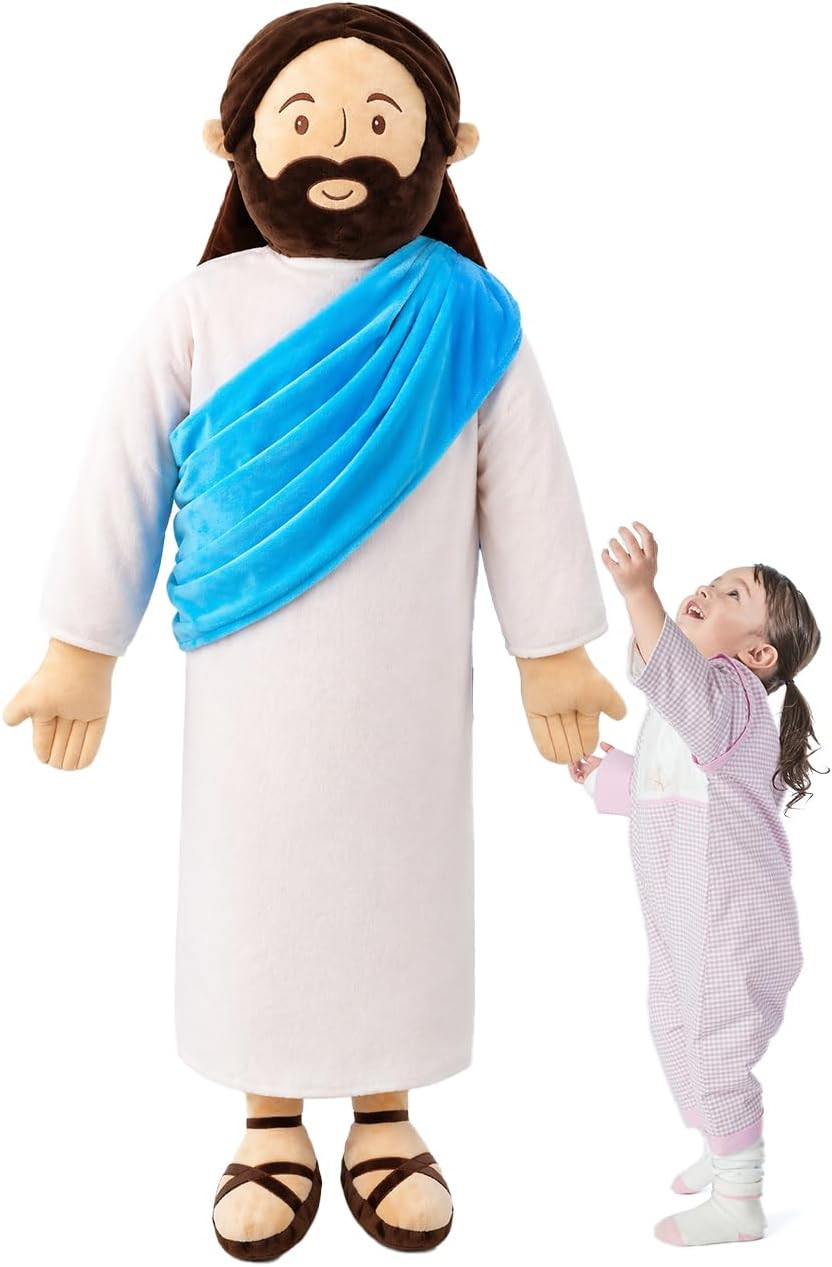 Giant Jesus Plush 6 Ft Jesus Stuffed Doll Plushie Toy Christian Pillow Religious