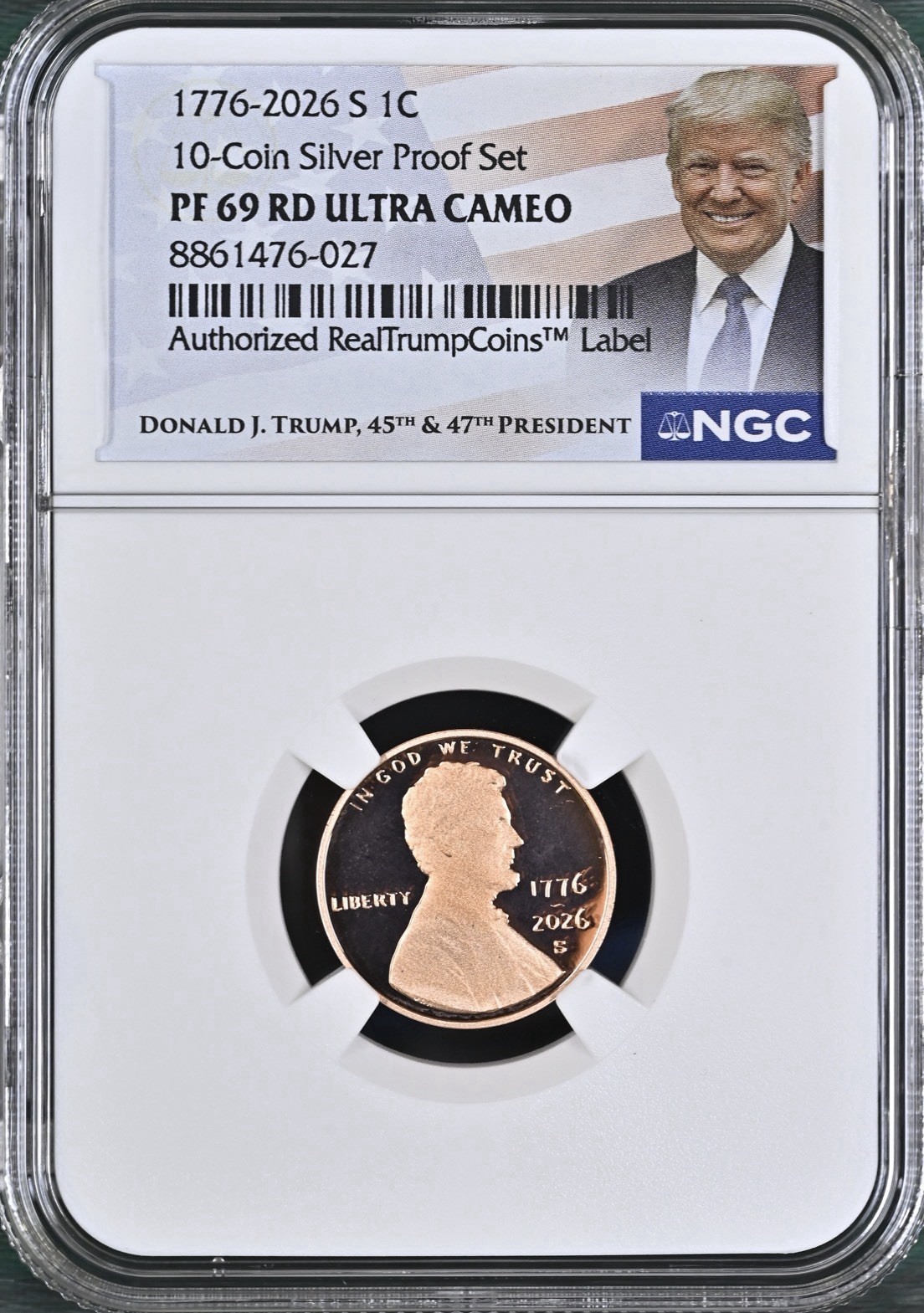 1776-2026 S Lincoln Shield Penny 1C NGC PF69 RD Ultra Cameo Trump Label IN Hand 1776-2026 S Lincoln Shield Penny 1C NGC PF69 RD Ultra Cameo Trump Label IN Hand