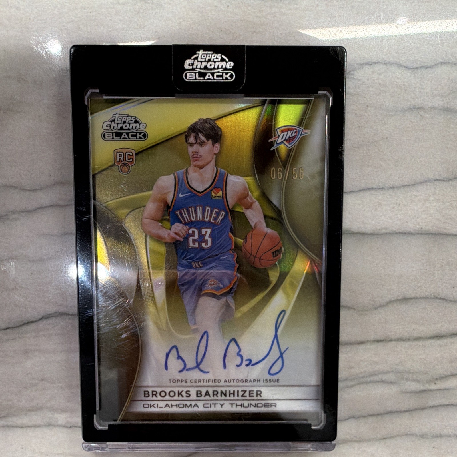 2025-26 Topps Chrome BLACK Brooks Barnhizer Rookie Autograph 2025-26 Topps Chrome BLACK Brooks Barnhizer Rookie Autograph
