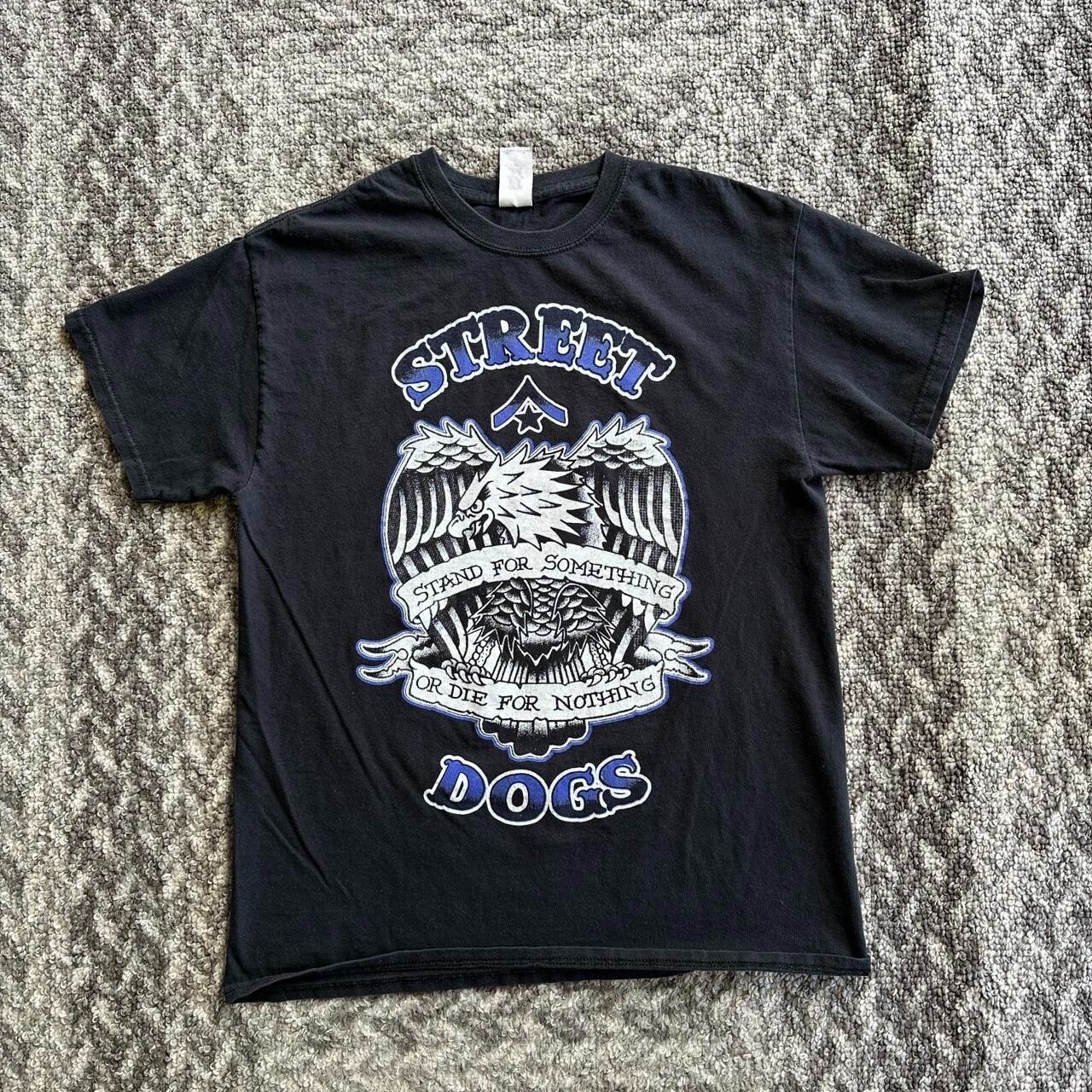 Street Dogs Stand for Something or Die for Nothing black color tee shirt KV35626
