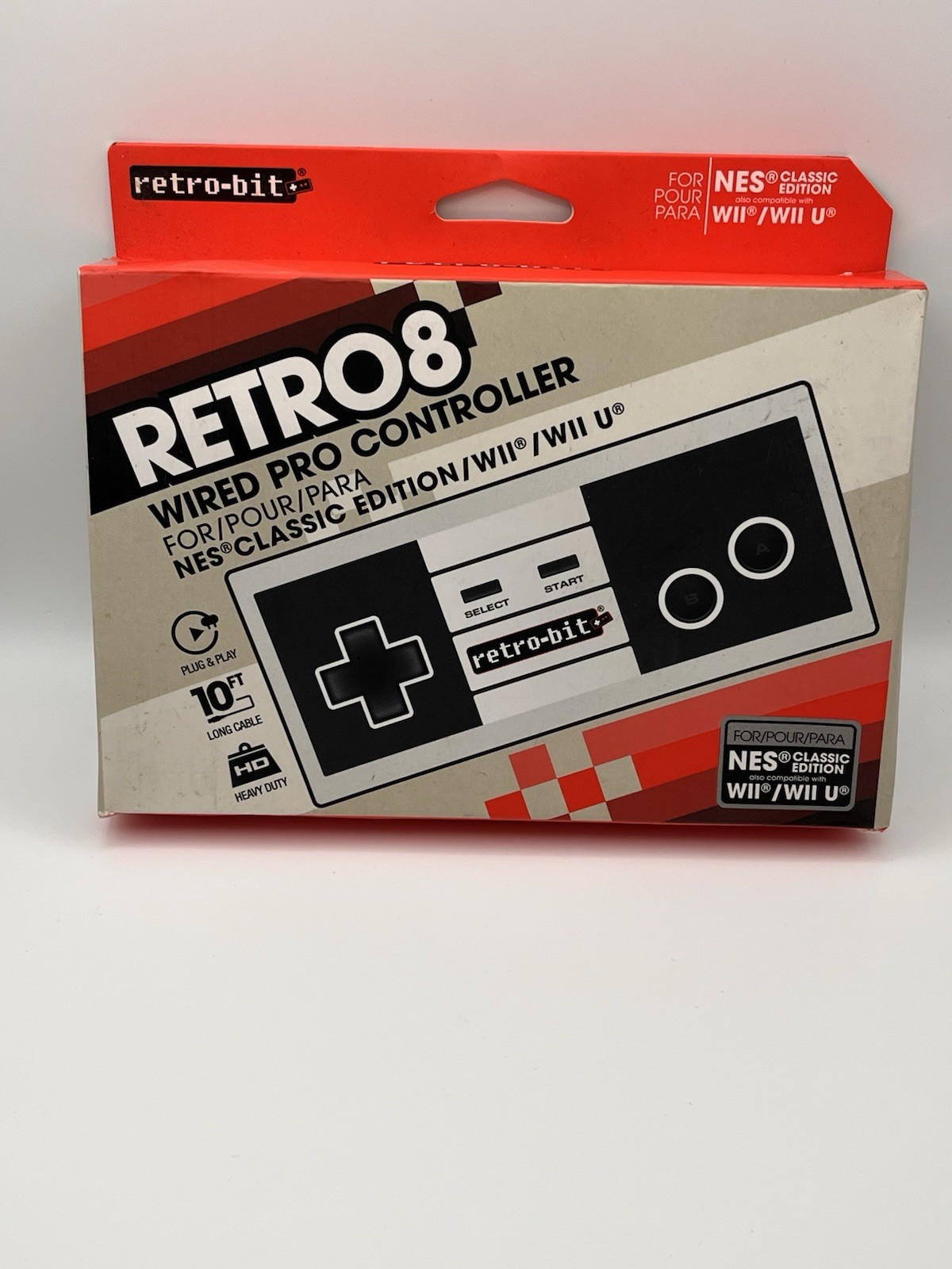 NEW Retro-Bit NES Classic Retro 8 Pro Wired Controller for NES Classic Mini