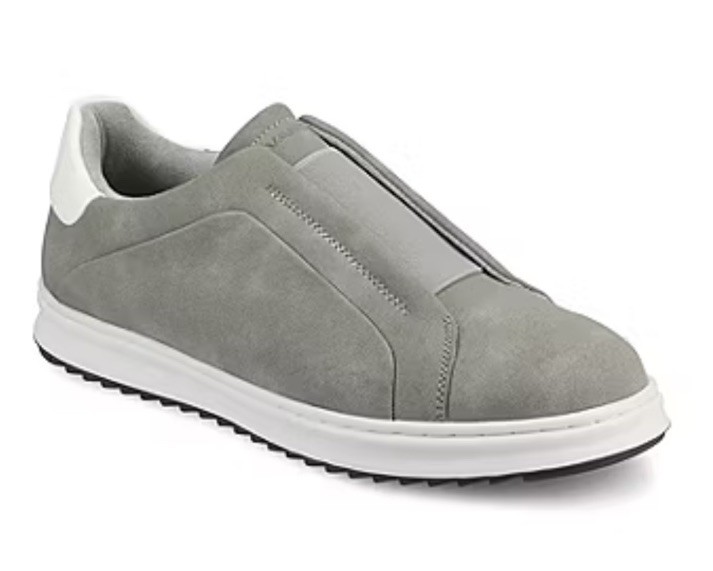 VANCE Mens 9.5 Gray Slip ons Sneakers 