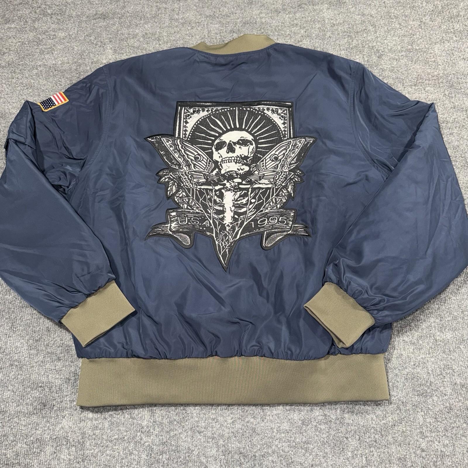 Insert Coin XL Leon Kennedy RE4 Blue Bomber Jacket | Resident Evil 4 Cosplay Insert Coin XL Leon Kennedy RE4 Blue Bomber Jacket | Resident Evil 4 Cosplay