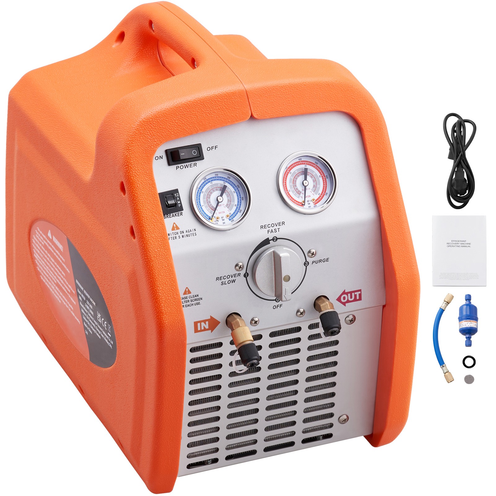 Uimoso Portable 3/4 HP Refrigerant Recovery Machine for Vapor Liquid Refrigerant Uimoso Portable 3/4 HP Refrigerant Recovery Machine for Vapor Liquid Refrigerant
