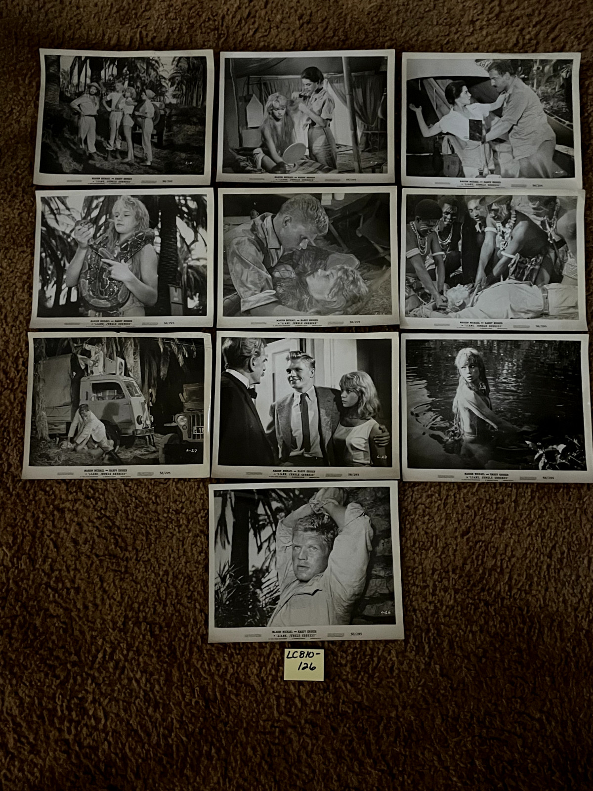 LIANE JUNGLE GODDESS - 1958 - Original 8x10 Glossy Photos - IRENE GALTER