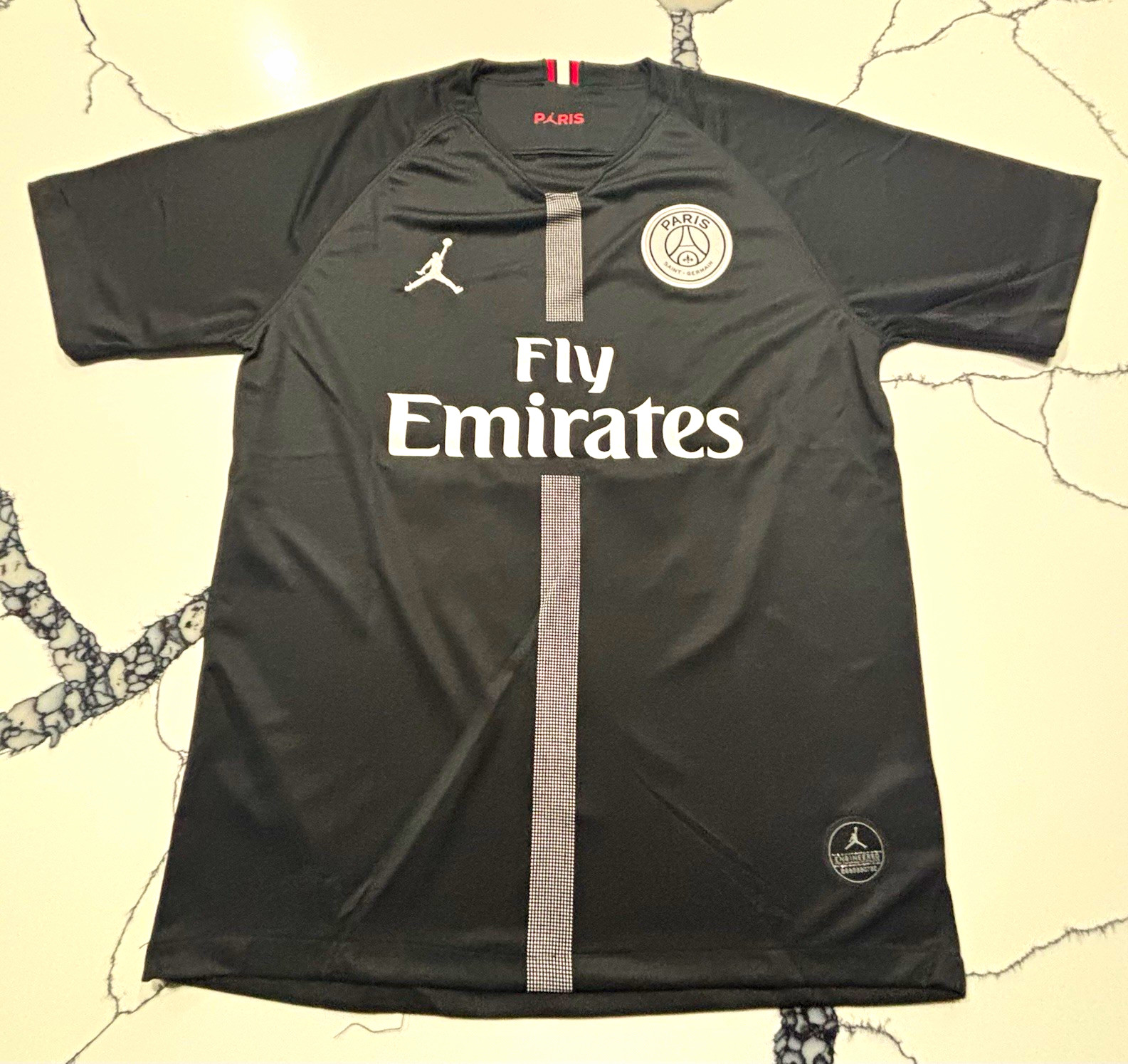 Jordan Paris Saint-Germain PSG Neymar Jr #10 Black Soccer Jersey Size L Jordan Paris Saint-Germain PSG Neymar Jr #10 Black Soccer Jersey Size L