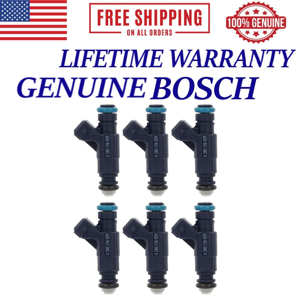 NEW OEM Bosch 6X Fuel Injectors 2001-2003 Ford Mercury Mazda 4.0L V6 #0280156029