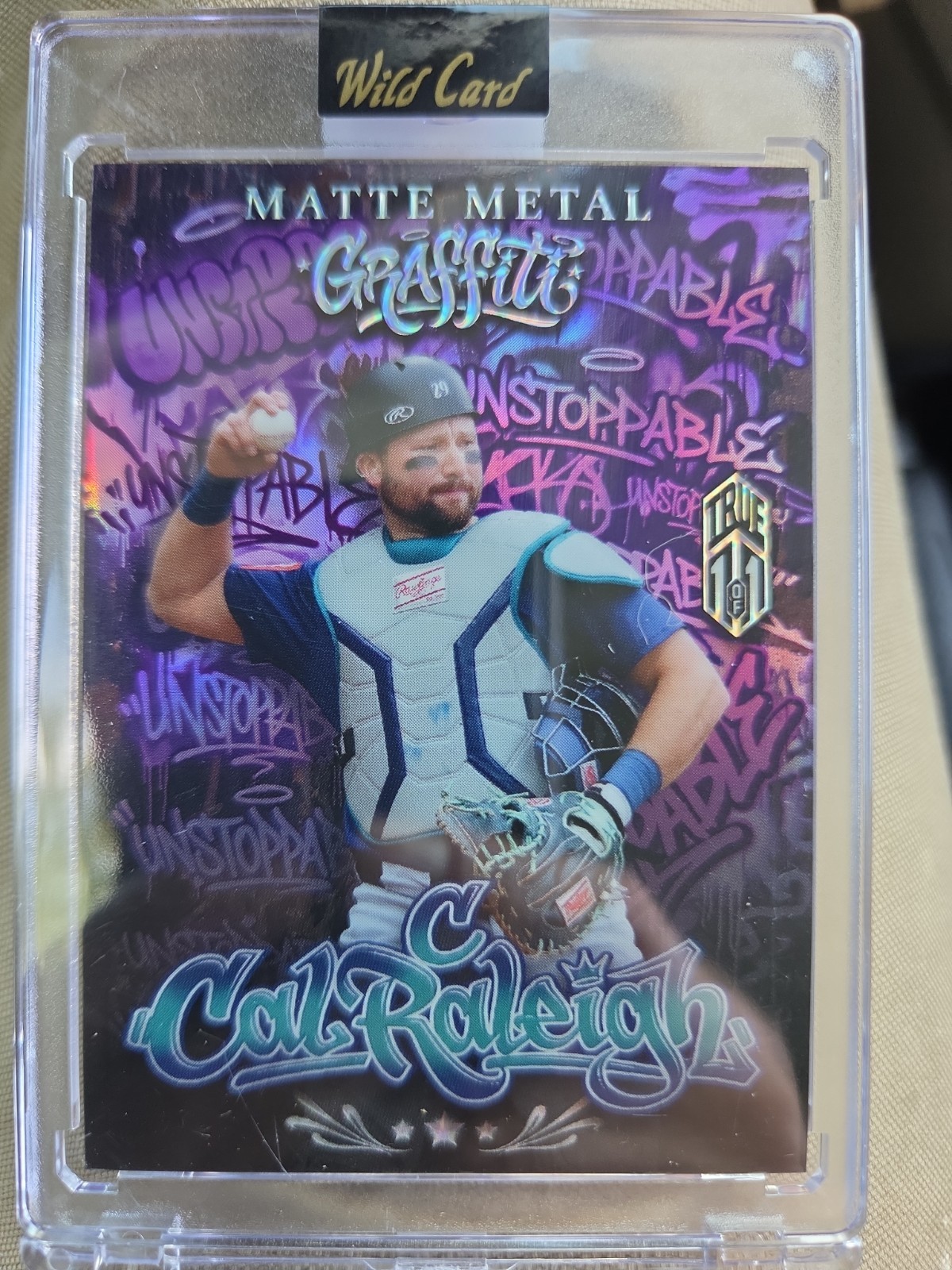 2026 Wild Card Matte Metal Graffiti True 1/1 Cal Raleigh 