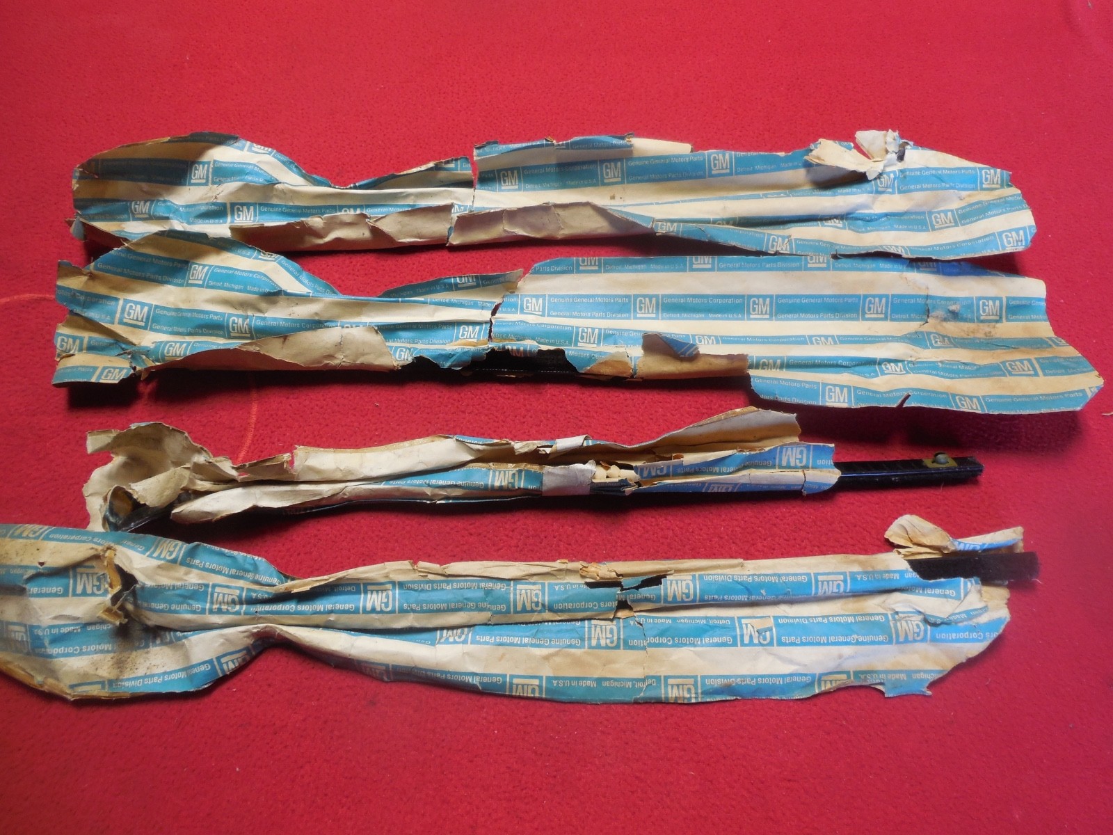 NOS 1955 - 59 Chevrolet GMC Apache Cameo 3100 door window sealing strips Fuzzies NOS 1955 - 59 Chevrolet GMC Apache Cameo 3100 door window sealing strips Fuzzies