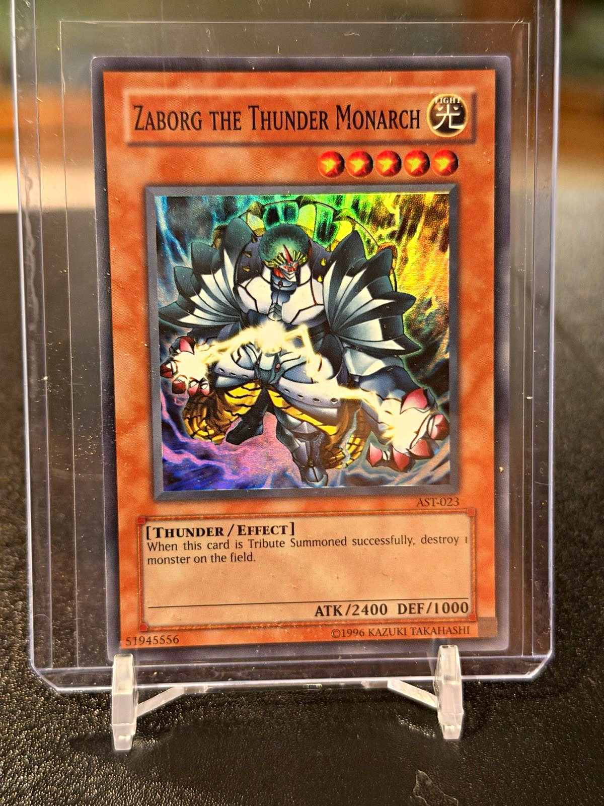 Zaborg the Thunder Monarch AST-023 Super Rare Holo Konami Yu-Gi-Oh
