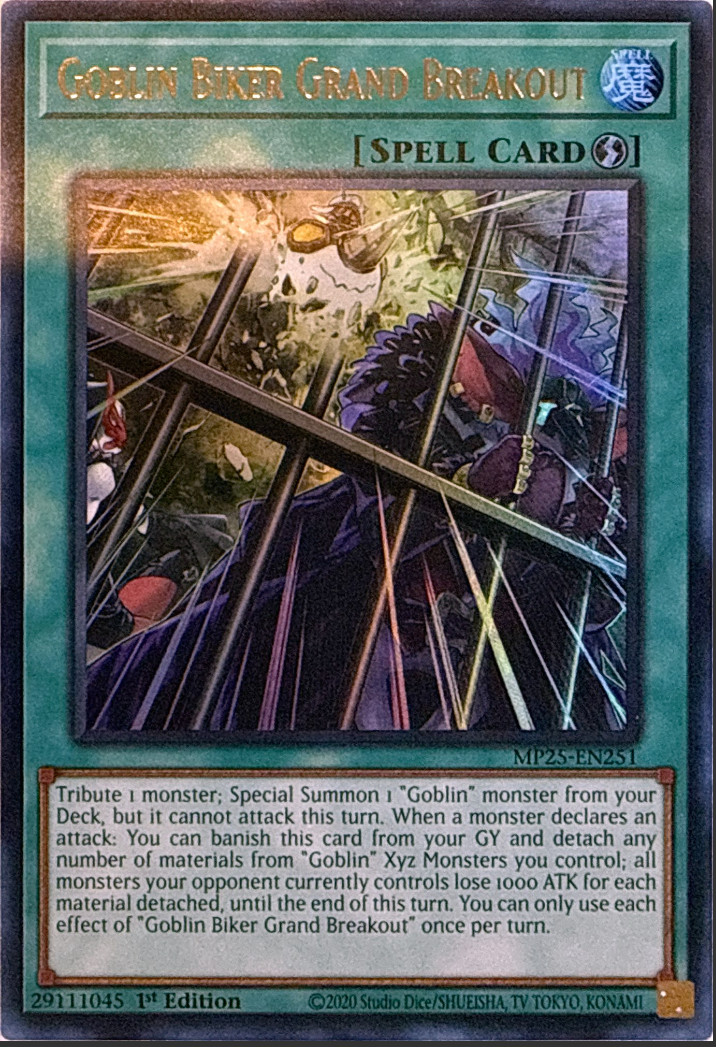 Yugioh - Goblin Biker Grand Breakout - MP25-EN251 - Ultra Rare - NM/M